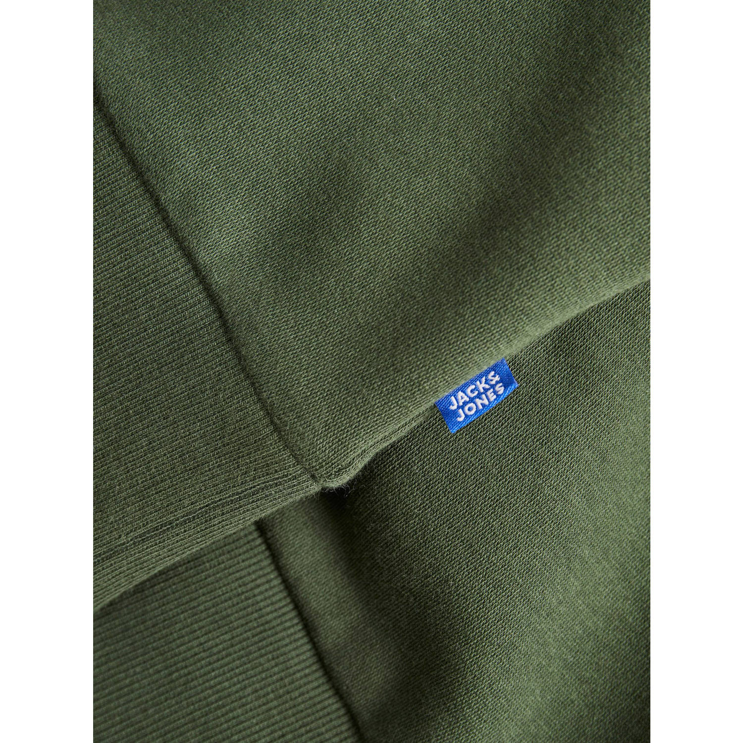JACK & JONES JUNIOR hoodie JJELOGO met logo warm donkergroen