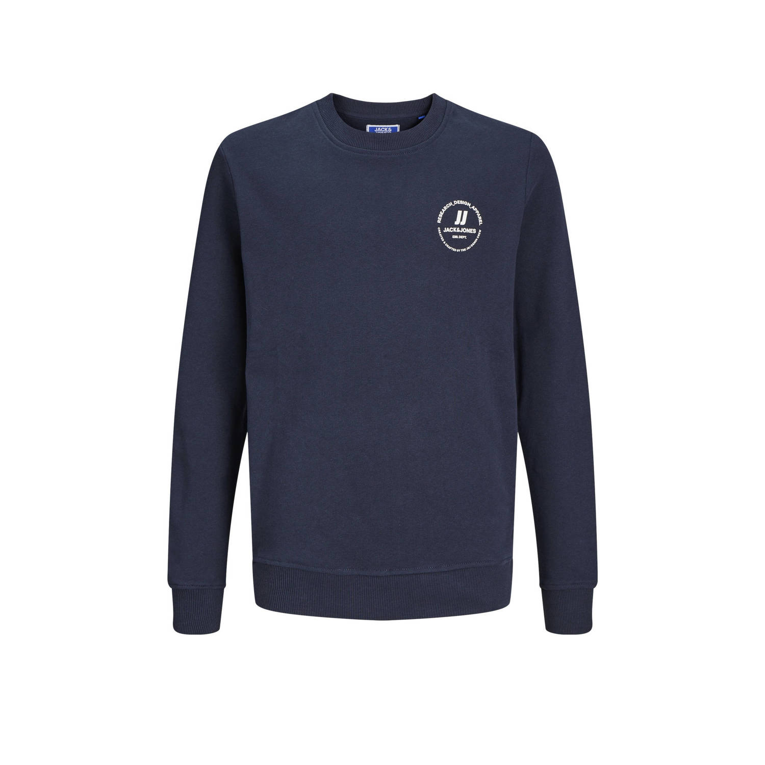 Jack & jones JUNIOR sweater JJESWIFT met printopdruk donkerblauw Printopdruk 128