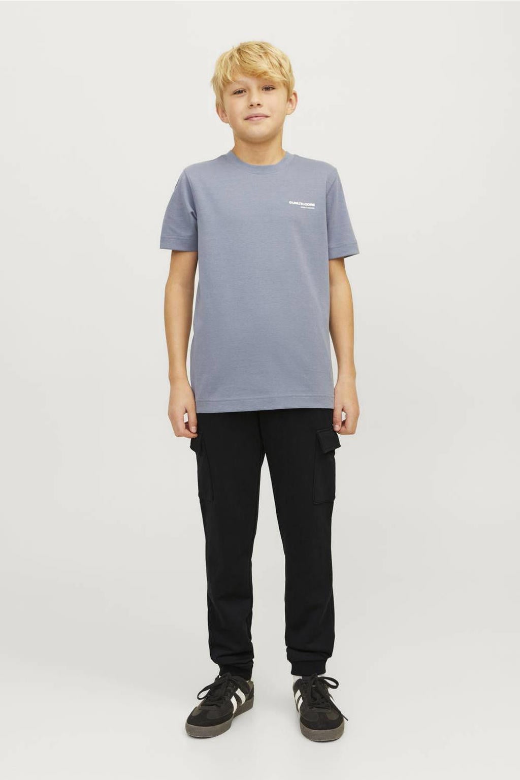 JACK & JONES JUNIOR relaxed fit cargobroek - zwart
