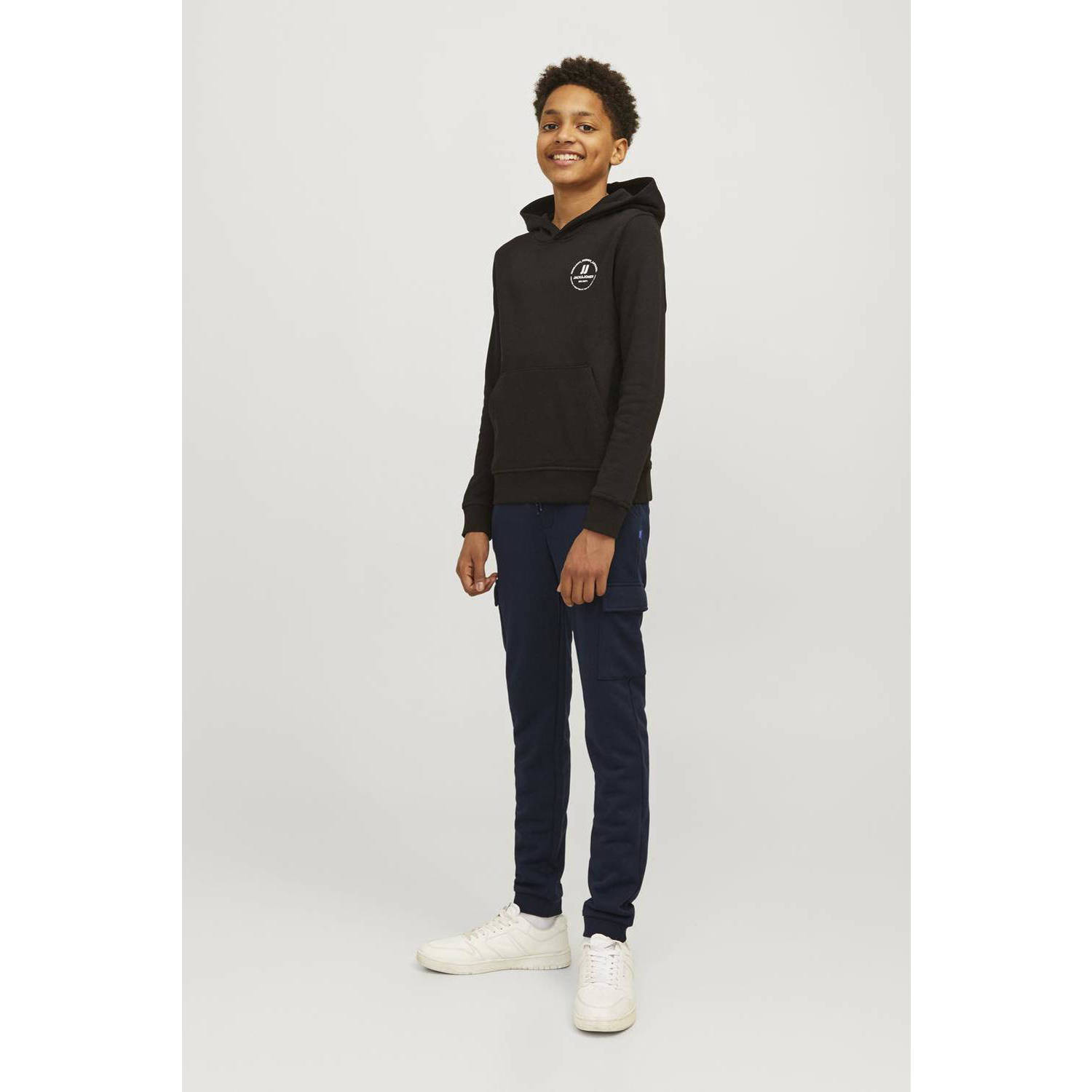 JACK & JONES JUNIOR joggingbroek JPSTGORDON JJBRADLEY donkerblauw