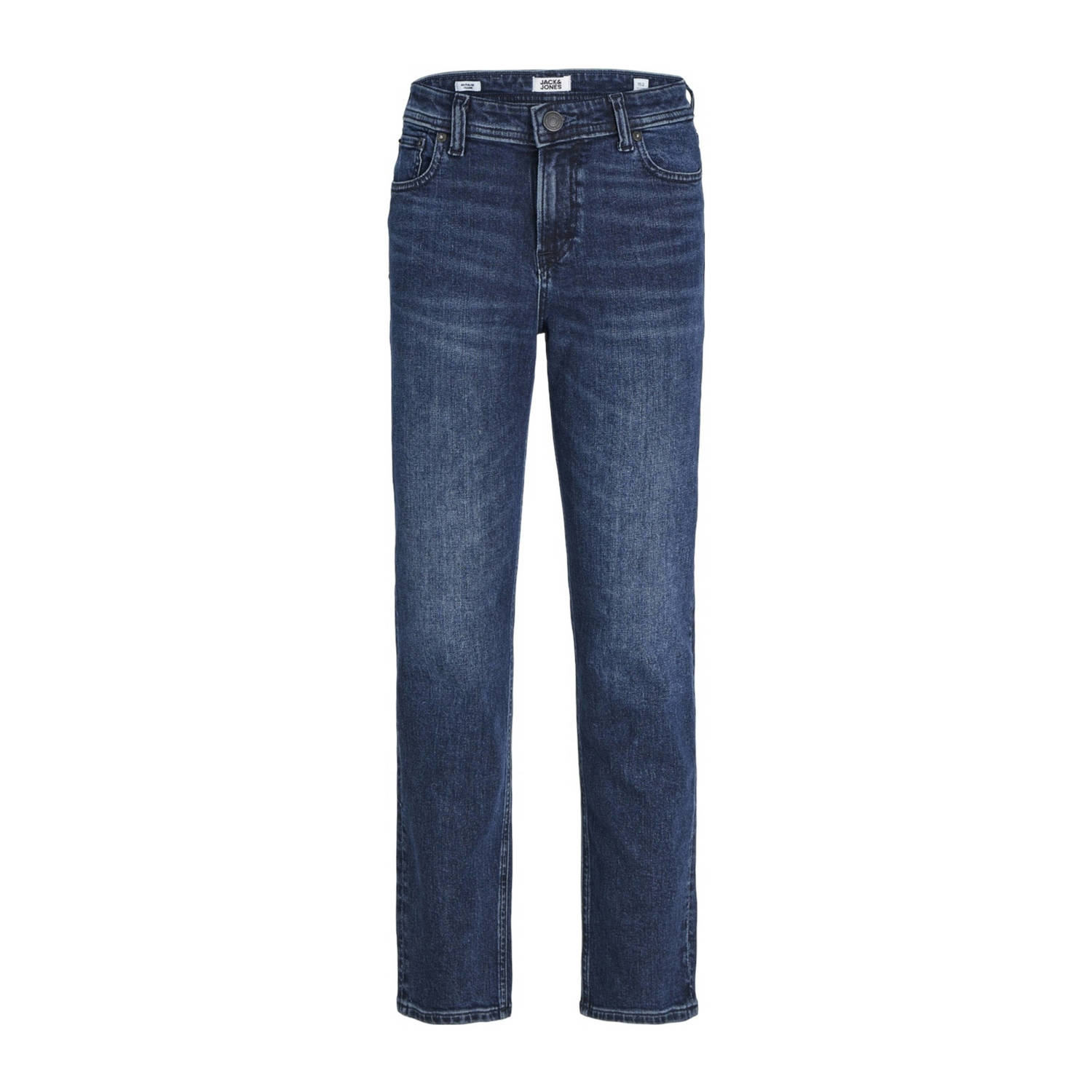 Jack & jones JUNIOR regular fit jeans JJICLARK JJORIGINAL blue denim am Blauw Jongens Stretchdenim 128