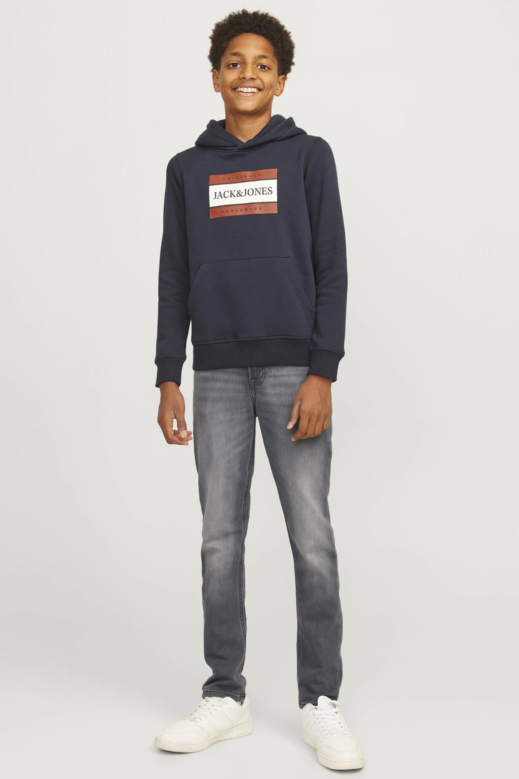 JACK & JONES JUNIOR slim fit jeans - grey denim