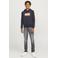JACK & JONES JUNIOR slim fit jeans JJIGLENN JJORIGINAL grey denim