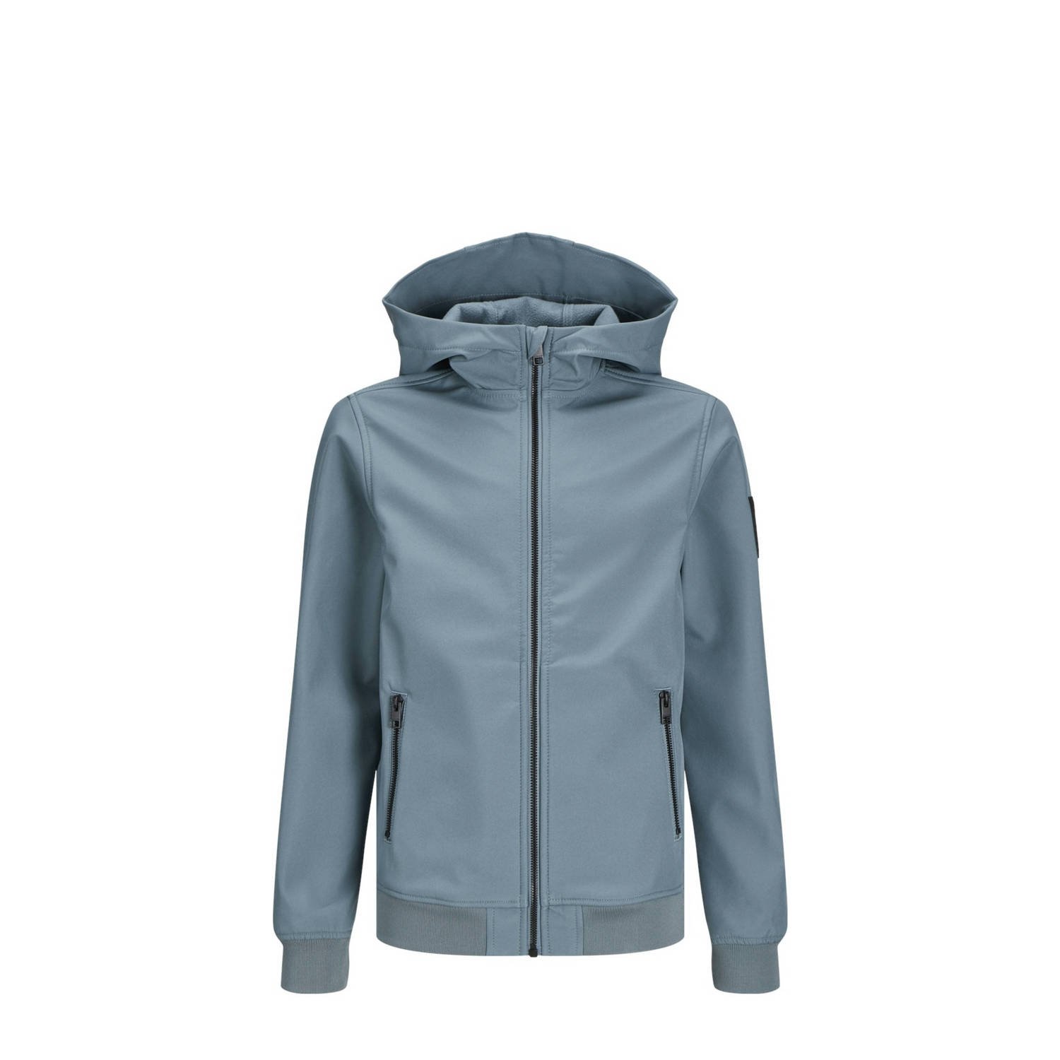 Jack & jones JUNIOR softshell jas JJEBASIC SOFTSHELL Blauw Effen 128