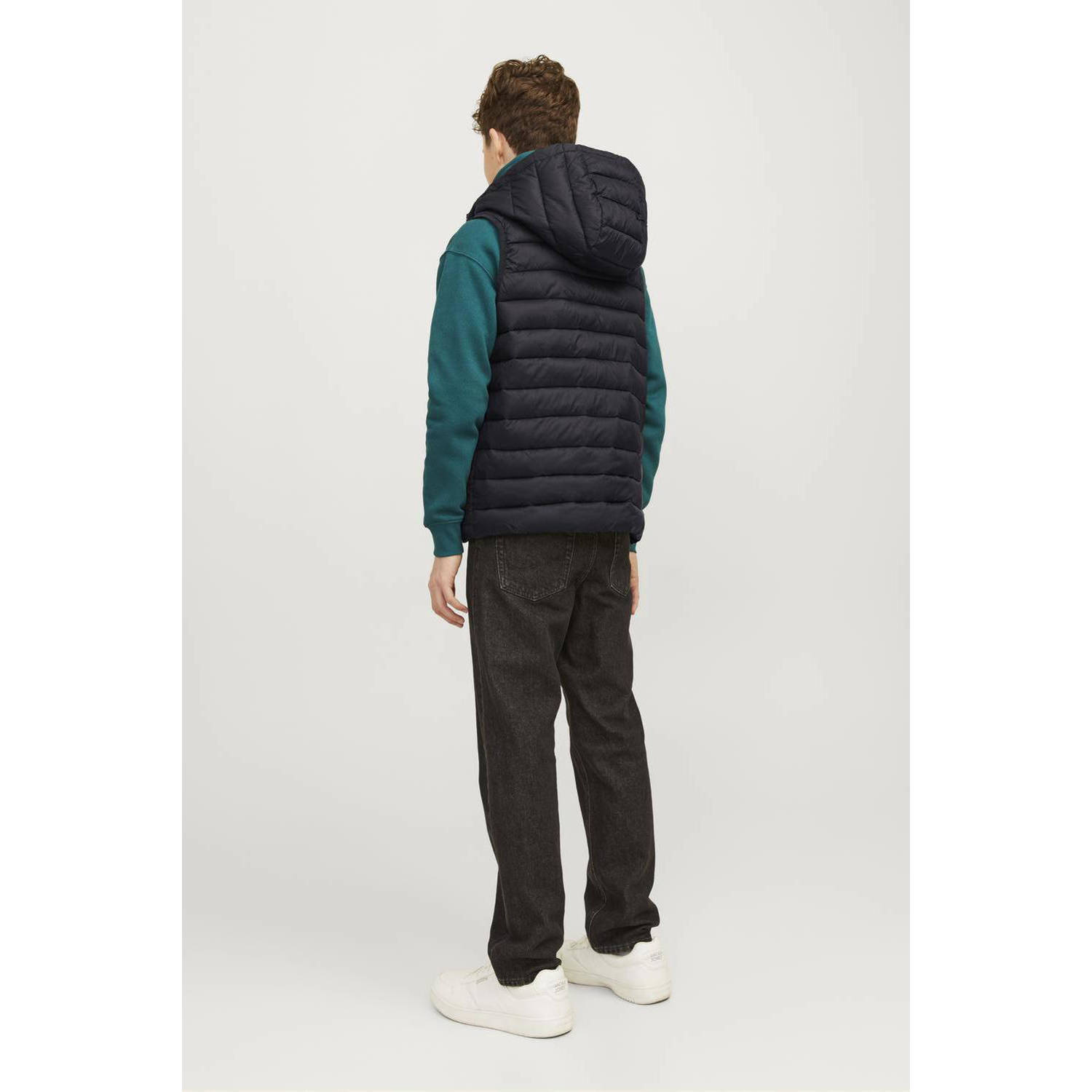 JACK & JONES JUNIOR bodywarmer JJESPRINT zwart