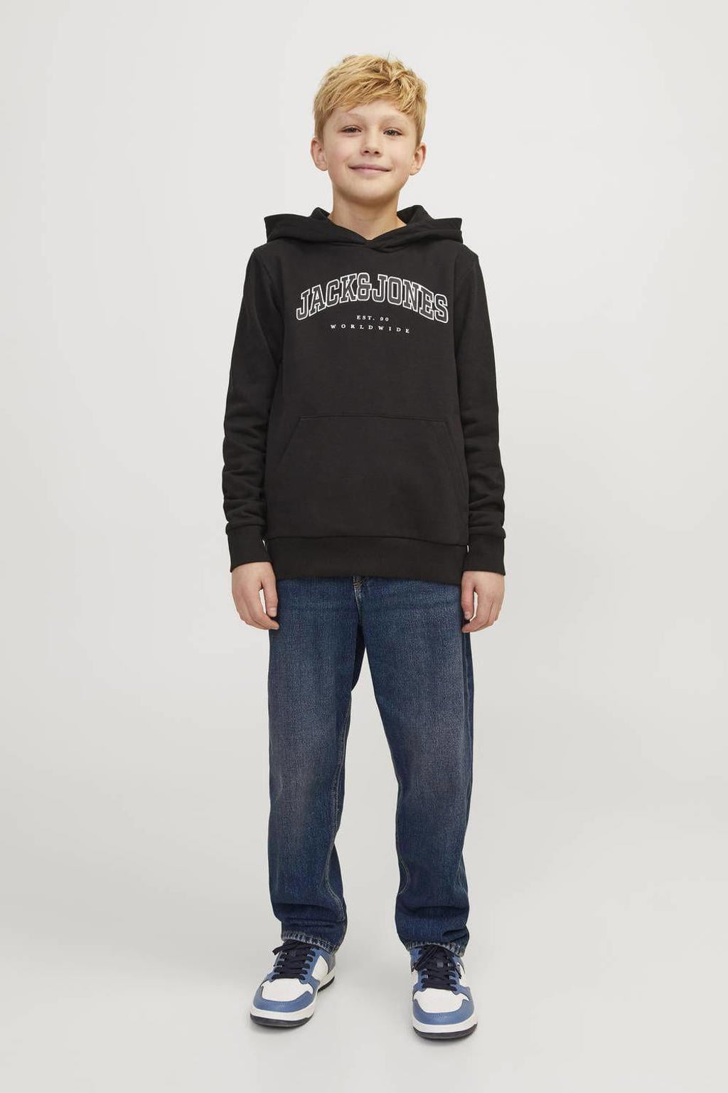 JACK & JONES JUNIOR relaxed fit jeans JJICHRIS JJORIGINAL blue denim mf