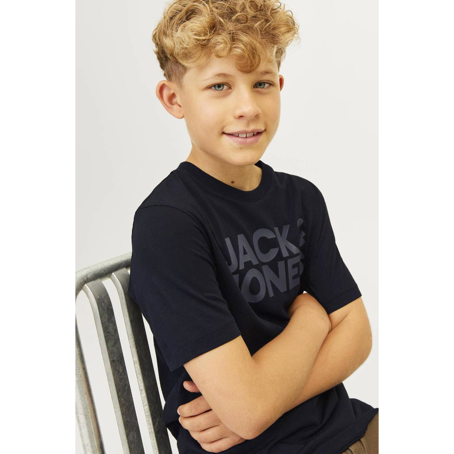 JACK & JONES JUNIOR T-shirt JJECORP met tekst