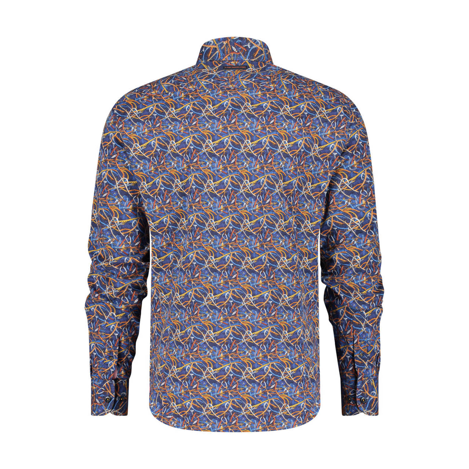A fish named Fred regular fit overhemd met all over print