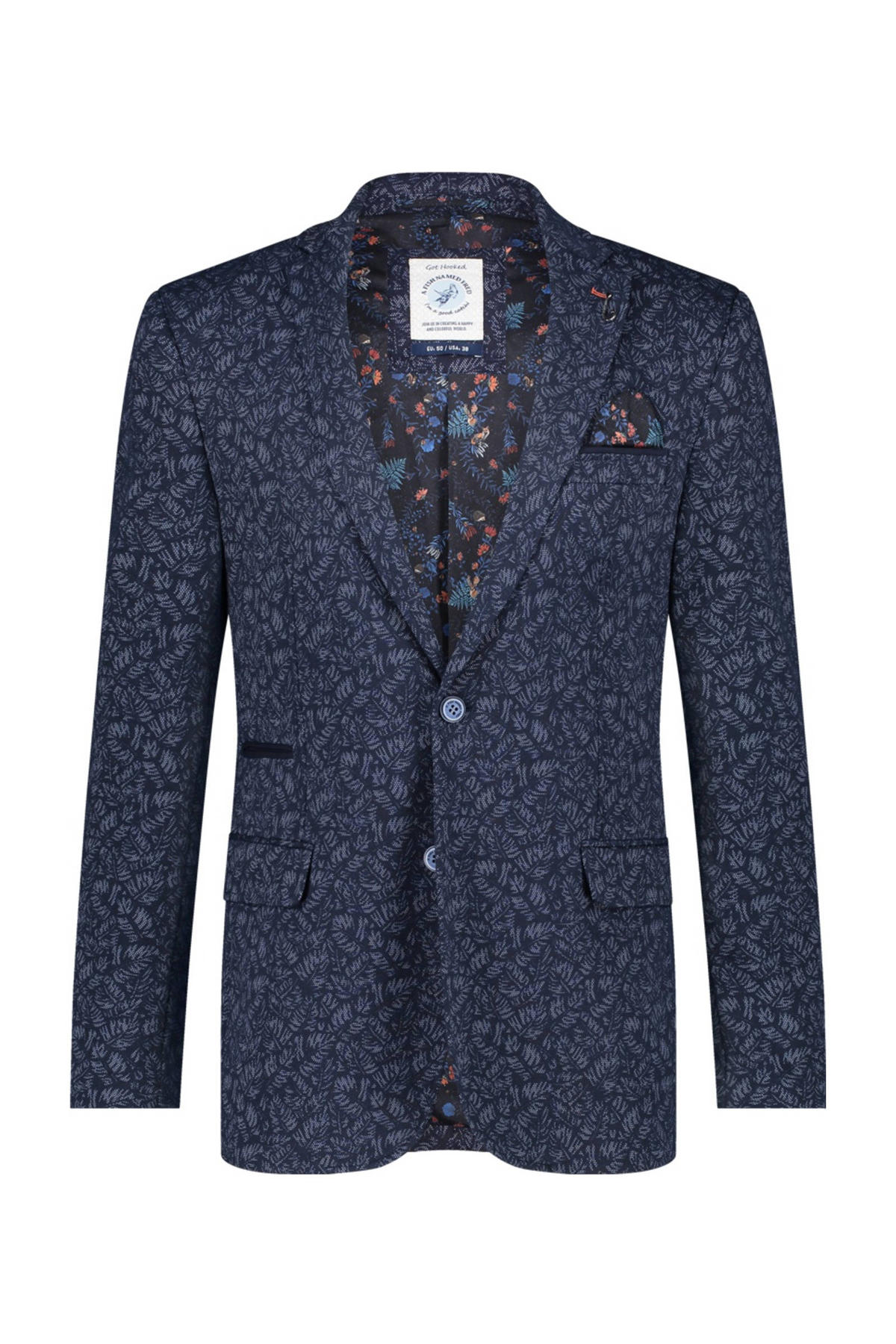 A fish named Fred colbert met all over print donkerblauw | wehkamp