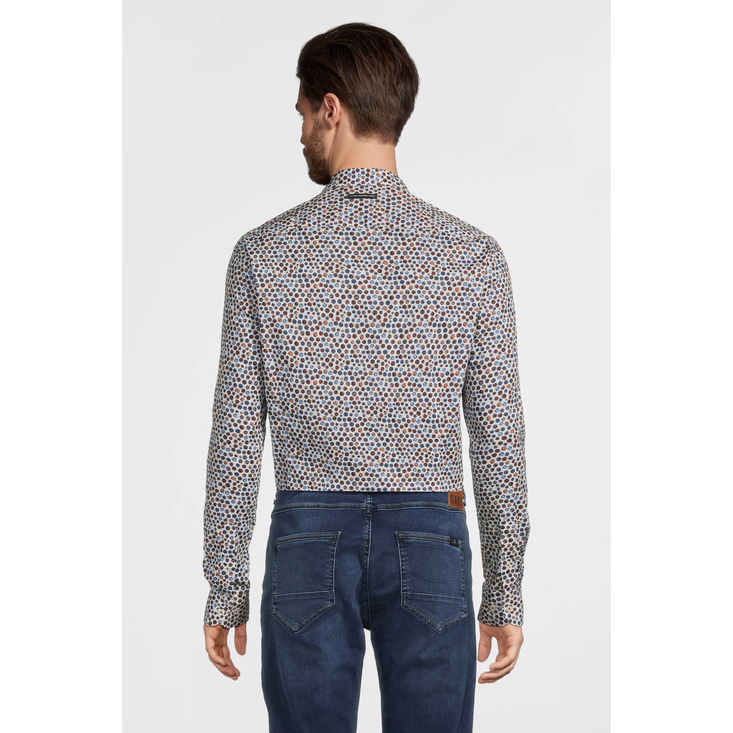 A fish named Fred regular fit overhemd met all over print Off White