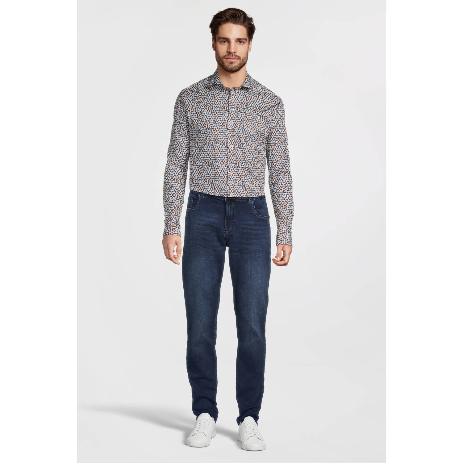 A fish named Fred regular fit overhemd met all over print Off White