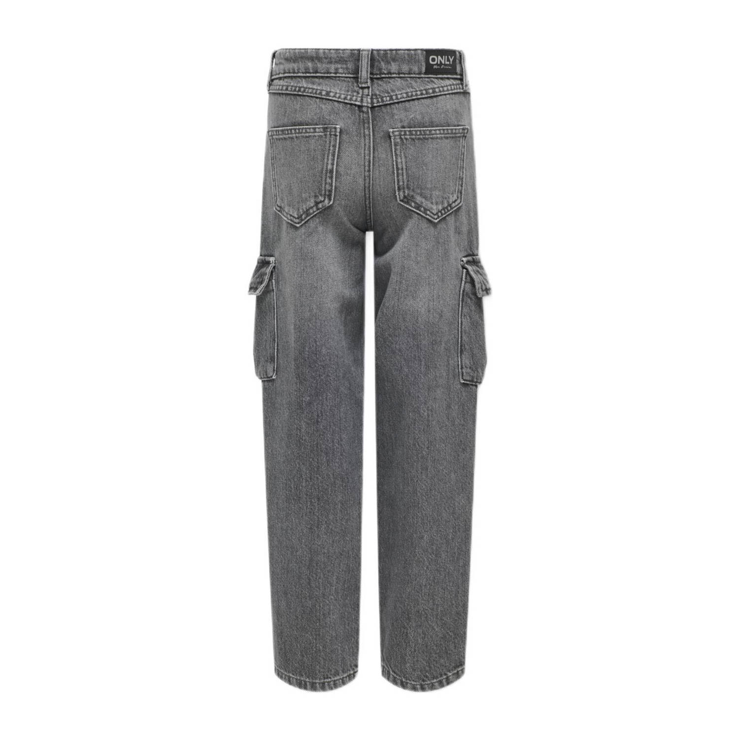ONLY KIDS GIRL wide leg jeans KOGHARMONY dark grey denim