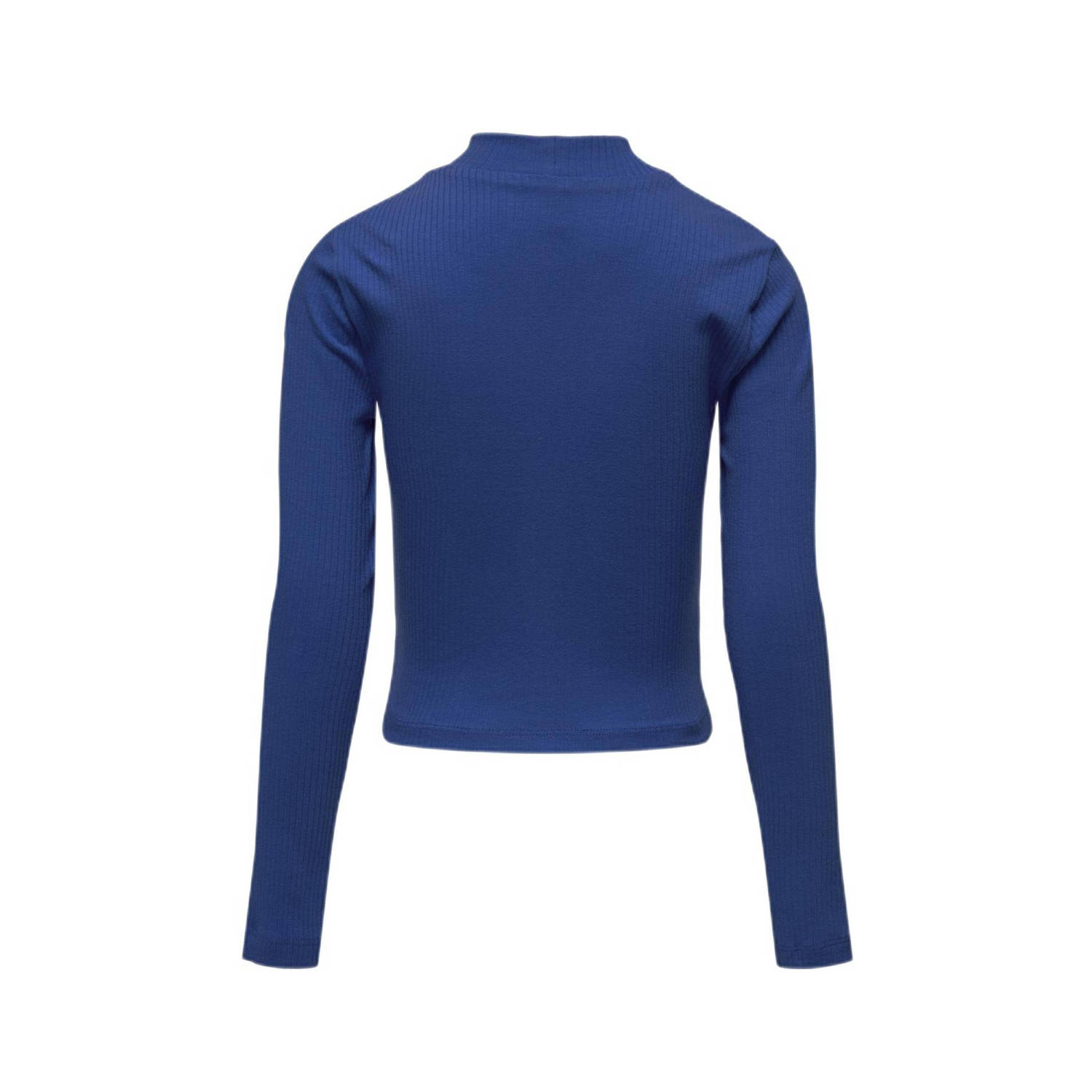 ONLY KIDS GIRL longsleeve KOGLINEA LIFE hardblauw