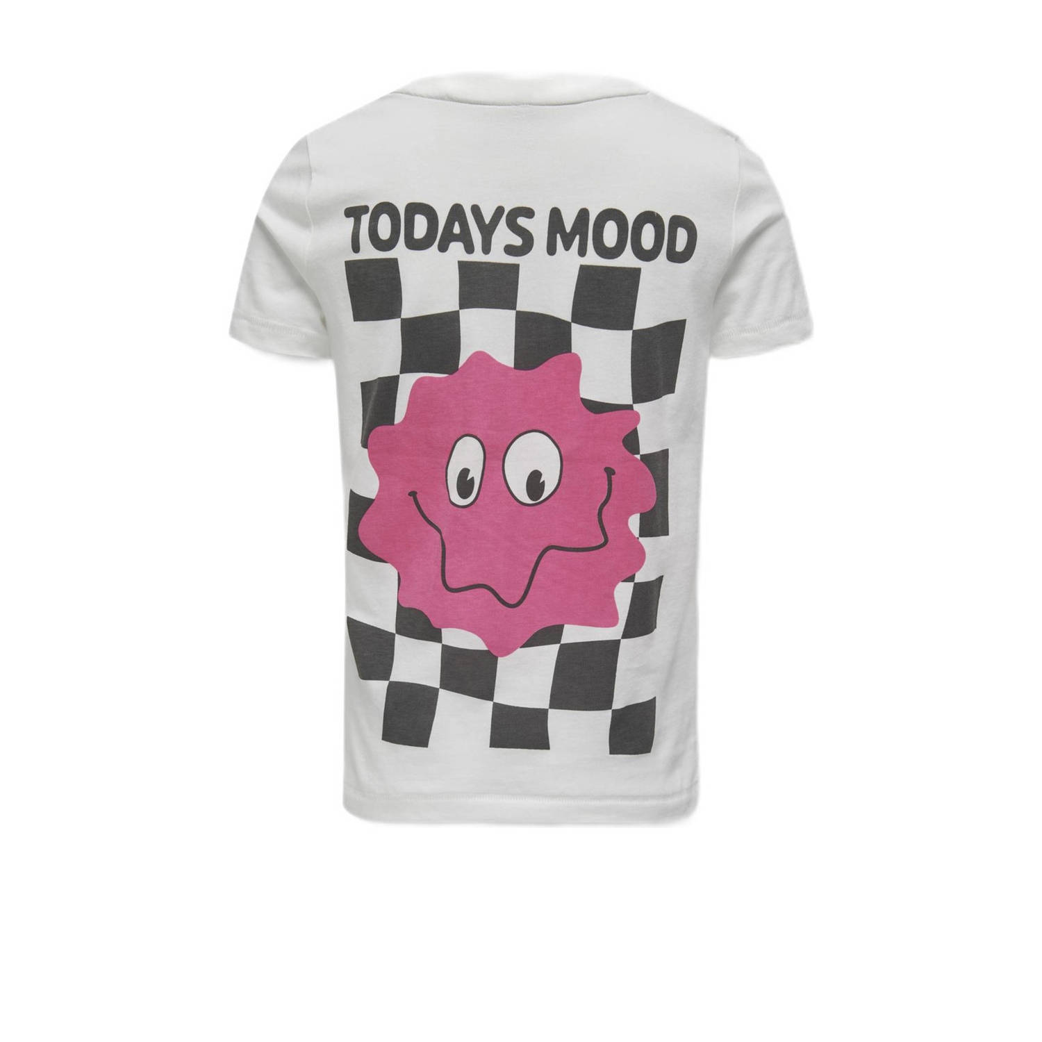 ONLY KIDS GIRL T-shirt KOGLANA met backprint offwhite