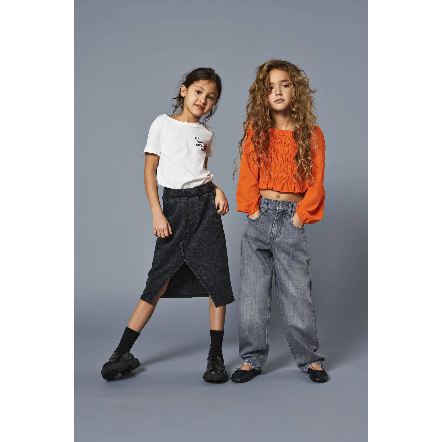 ONLY KIDS GIRL T-shirt KOGLANA met backprint offwhite
