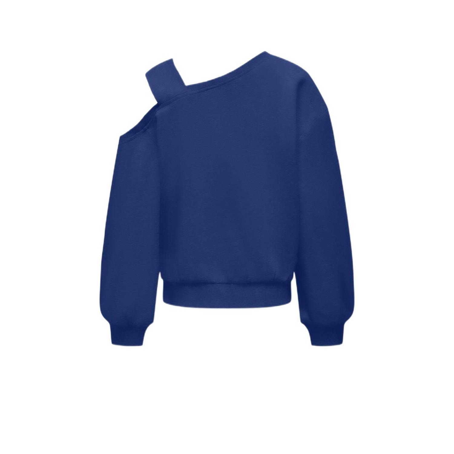 ONLY KIDS GIRL sweater KOGSEEMA met printopdruk hardblauw