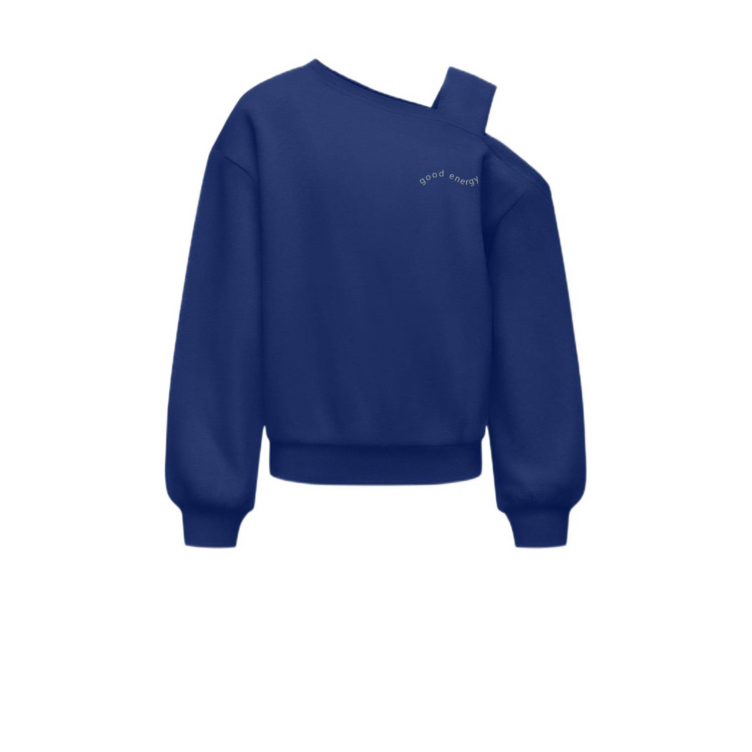 Only KIDS GIRL sweater KOGSEEMA met printopdruk hardblauw Printopdruk 158 164