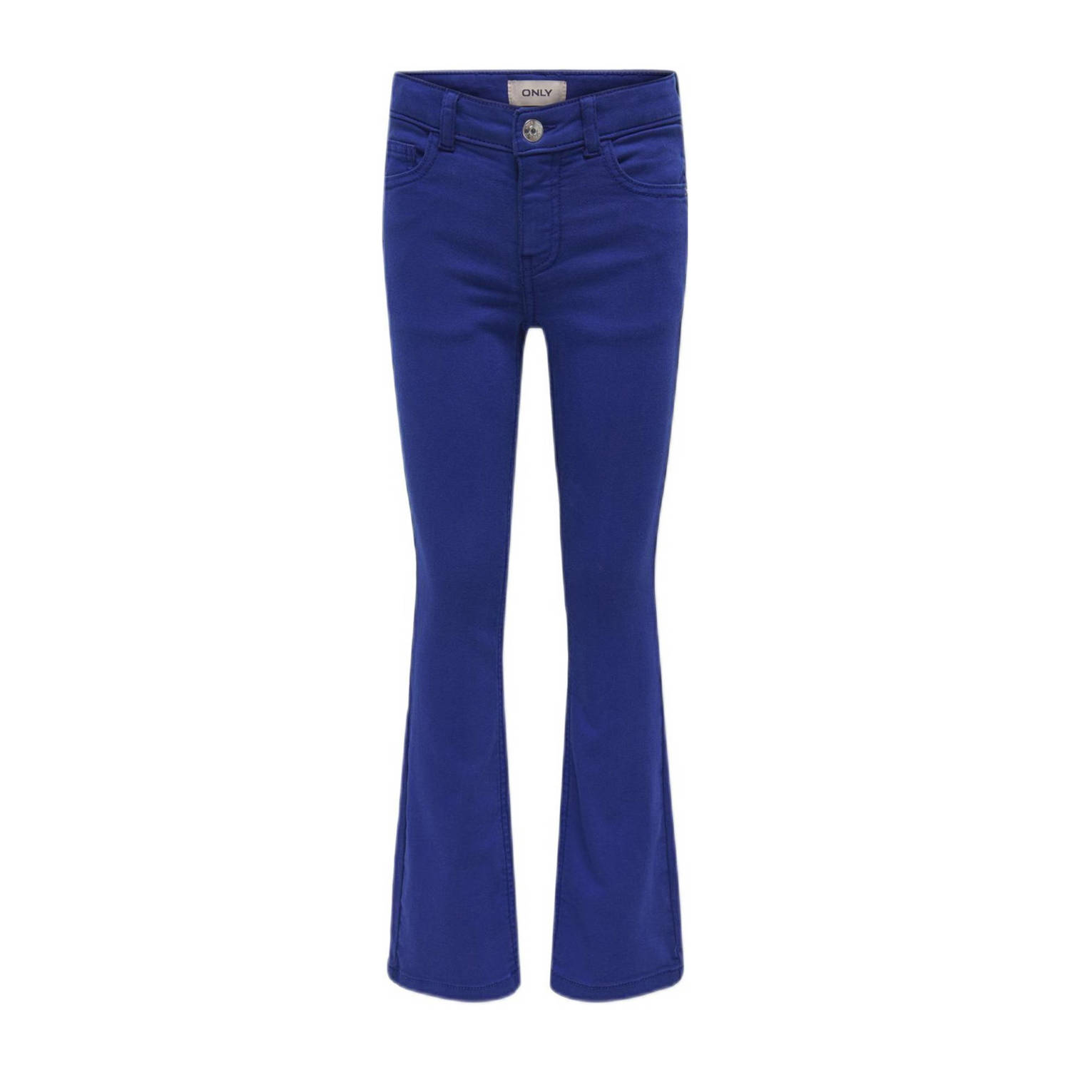 Only KIDS GIRL flared broek KOGANNE hardblauw Meisjes Katoen Effen 134