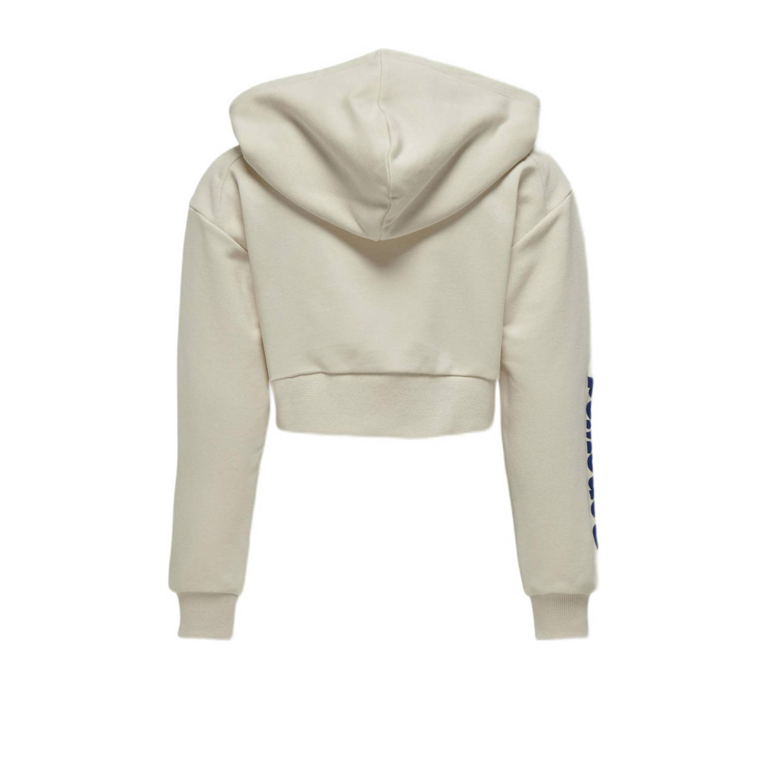 ONLY KIDS GIRL hoodie KOGDIANA met printopdruk ecru