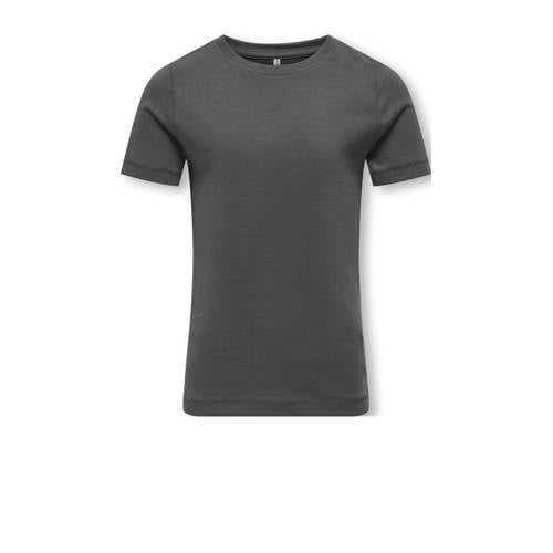 KIDS ONLY GIRL T-shirt KOGDOLLA met backprint donkergrijs afbeelding
