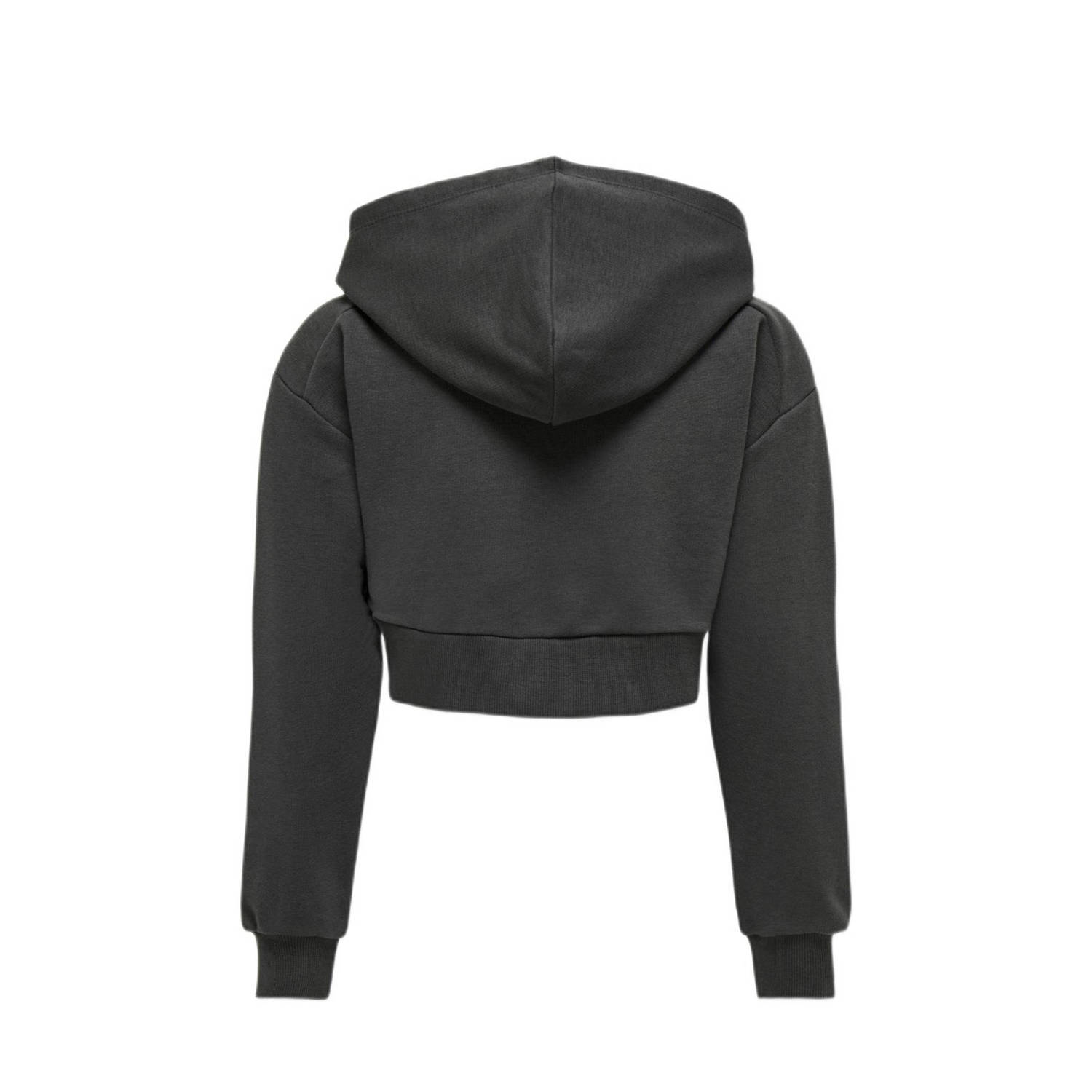 ONLY KIDS GIRL hoodie KOGDIANA met printopdruk donkergrijs