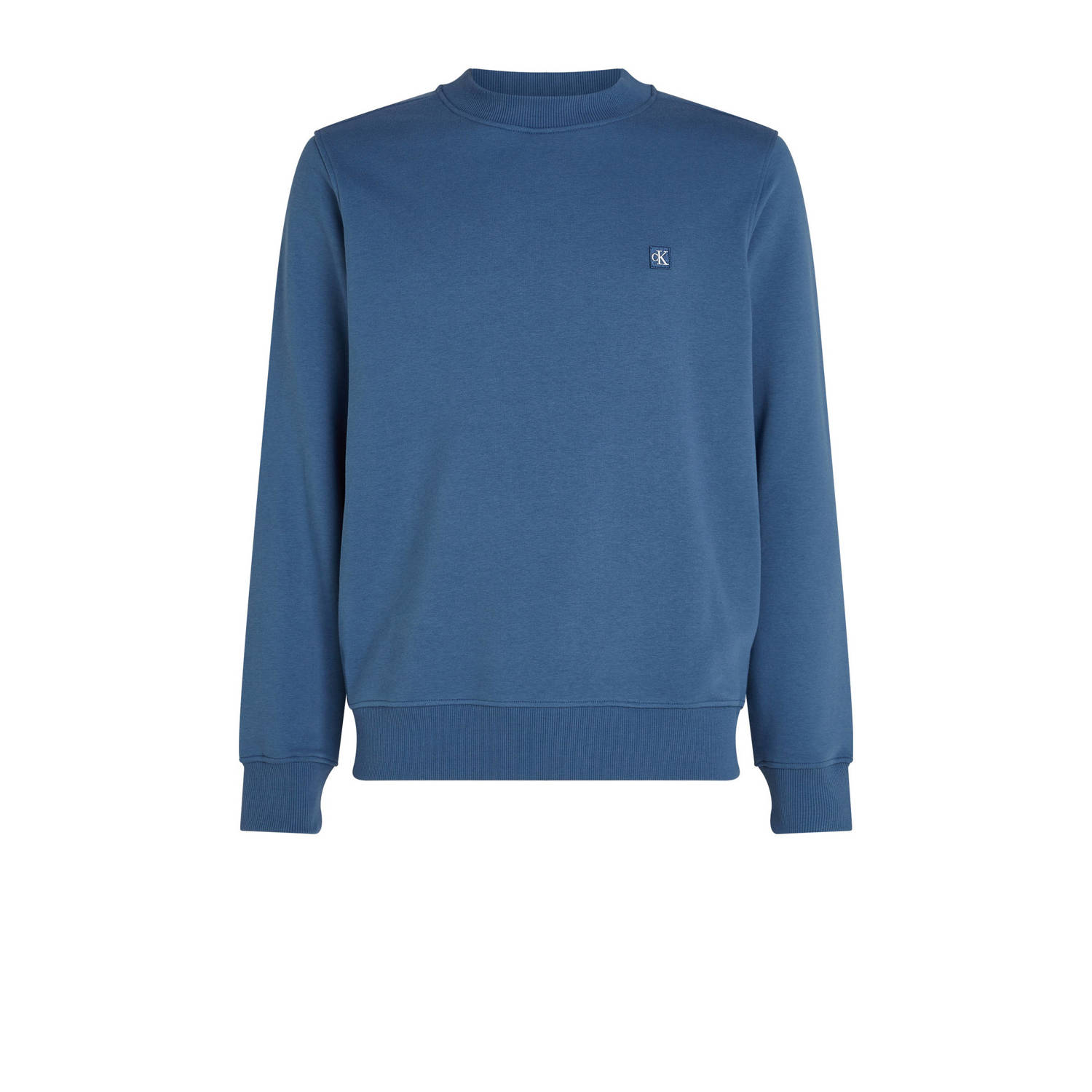 Calvin Klein Blauwe Sweatshirt met Logo en Lange Mouwen Blue Heren