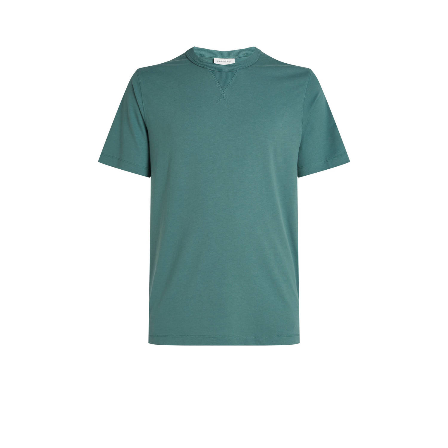 Calvin Klein Badge Regular T-shirt Green Heren