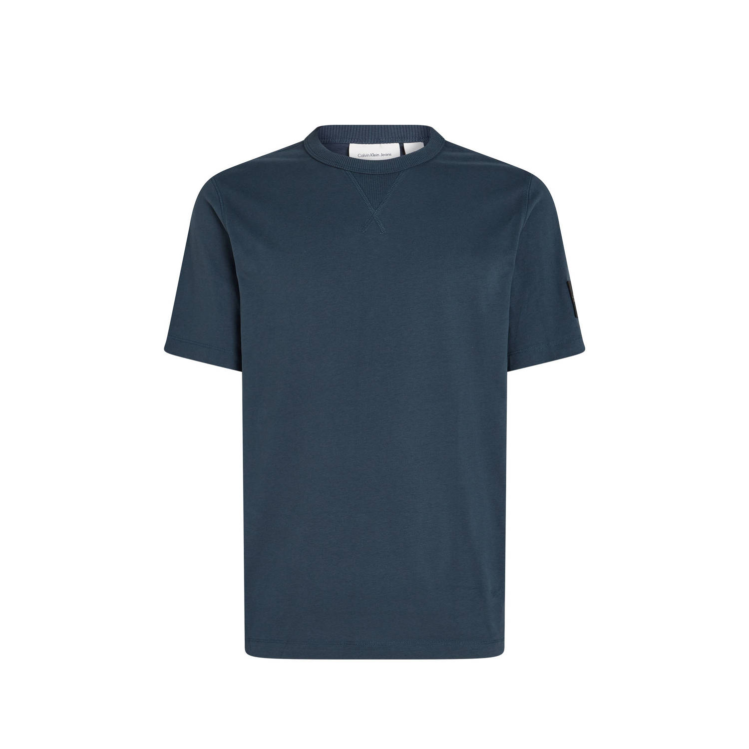 CALVIN KLEIN Heren Polo's & T-shirts Badge Regular Tee Donkerblauw