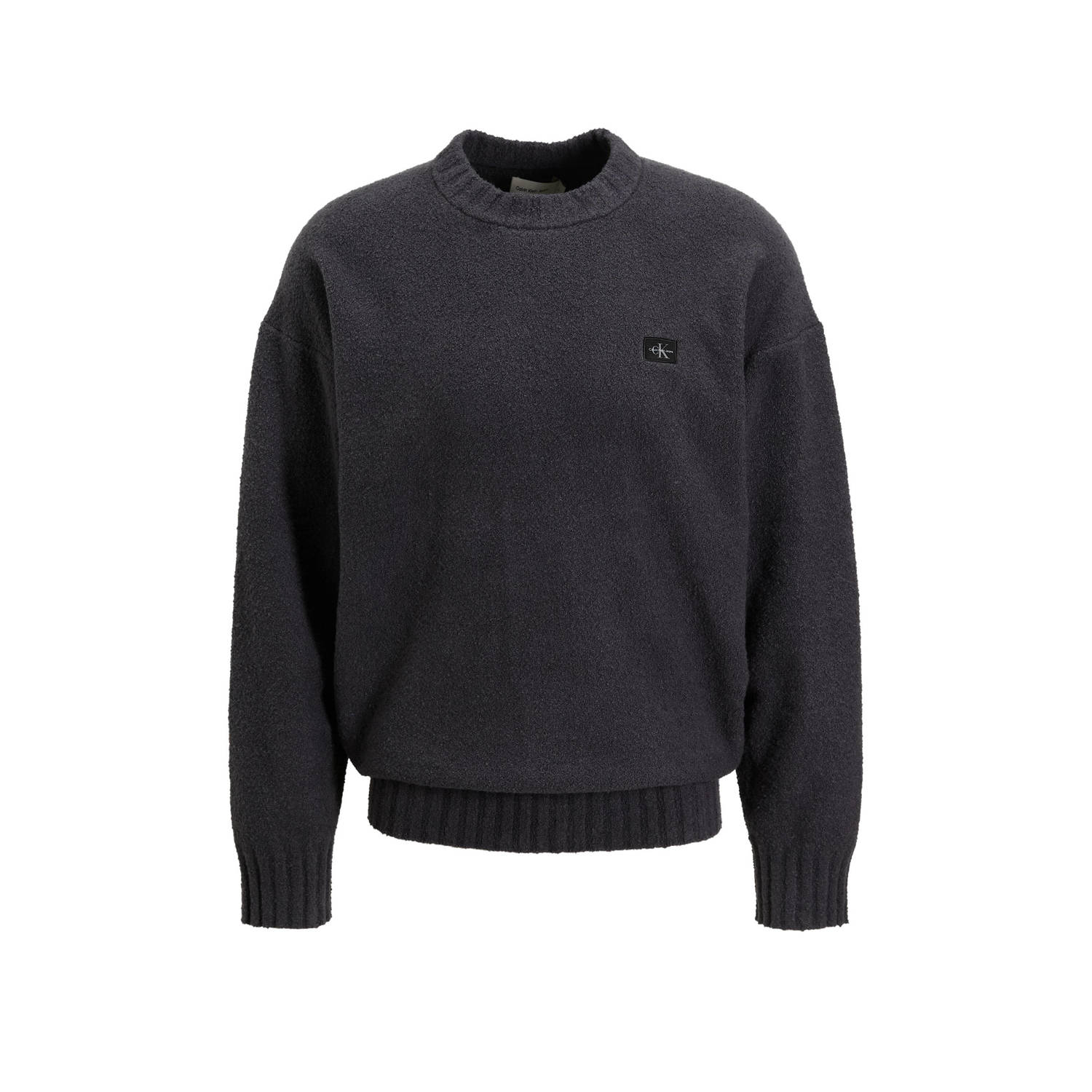 CALVIN KLEIN Heren Truien & Vesten Boucle Boxy Sweater Zwart