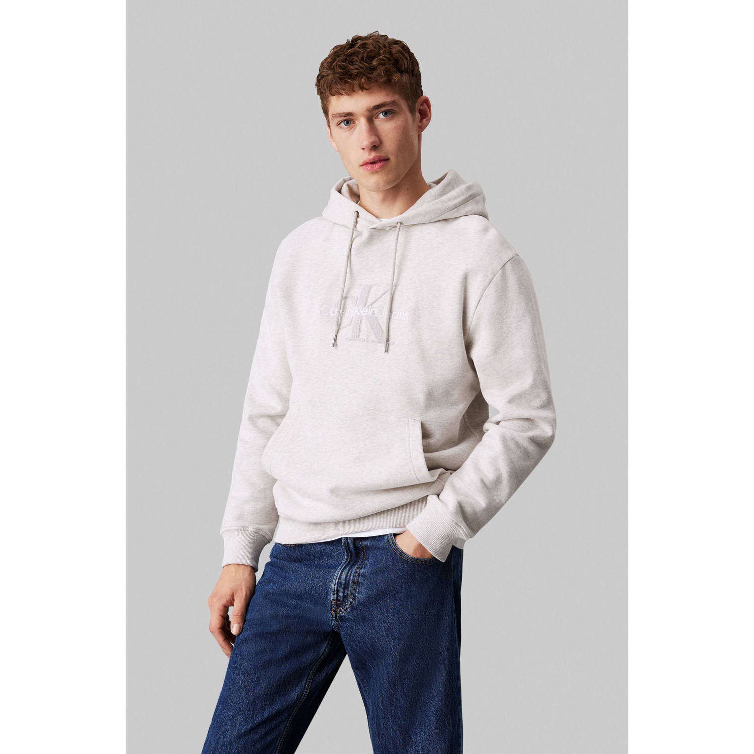 CALVIN KLEIN JEANS hoodie beige