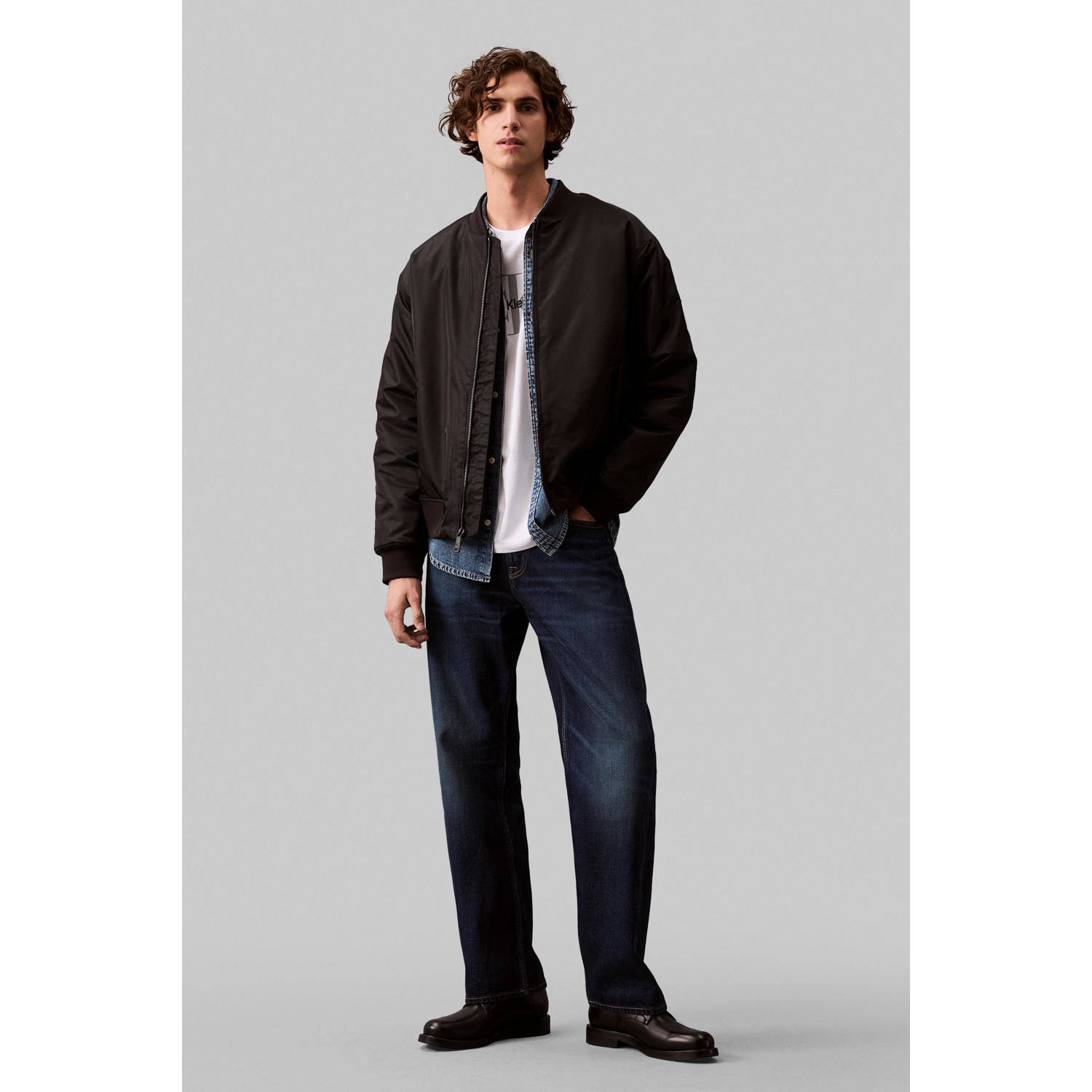 CALVIN KLEIN JEANS bomberjack zwart