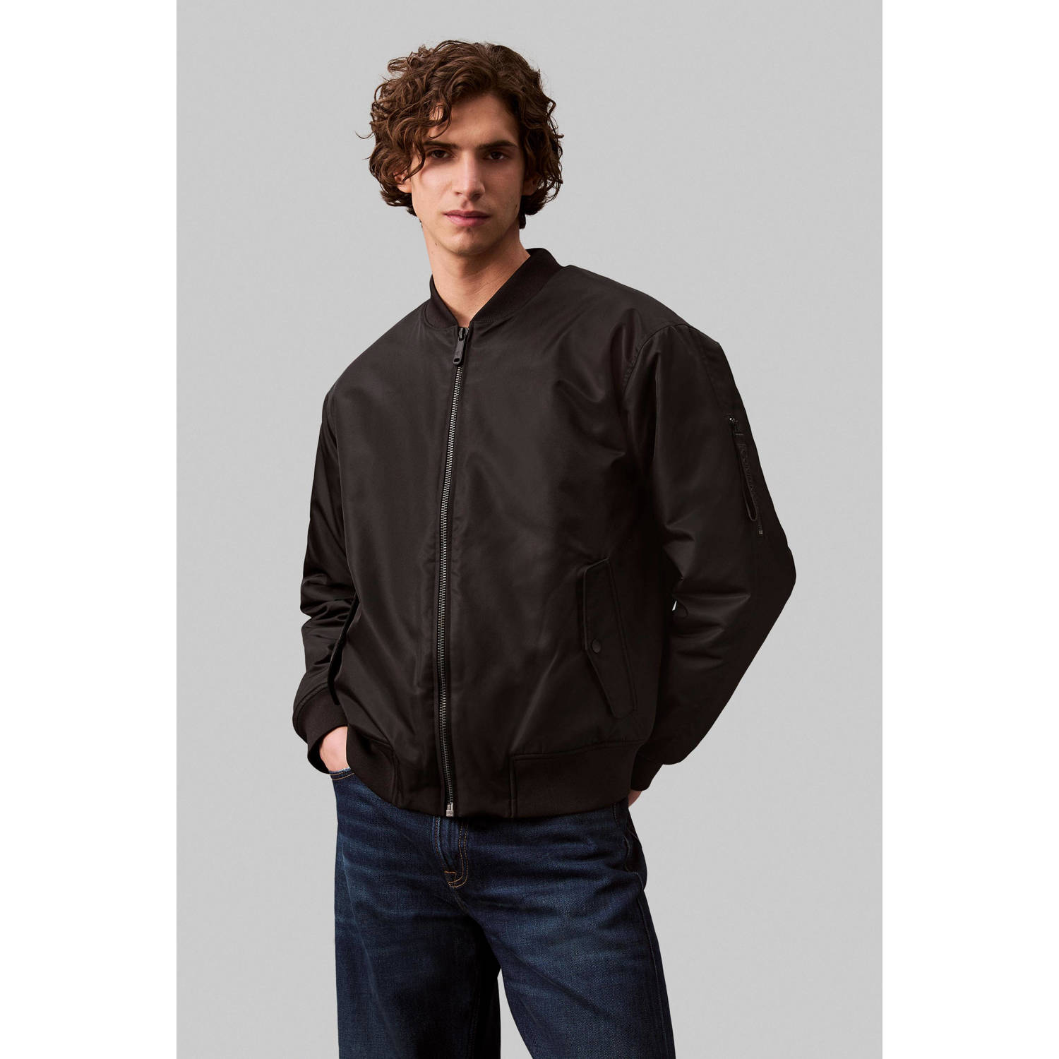CALVIN KLEIN JEANS bomberjack zwart