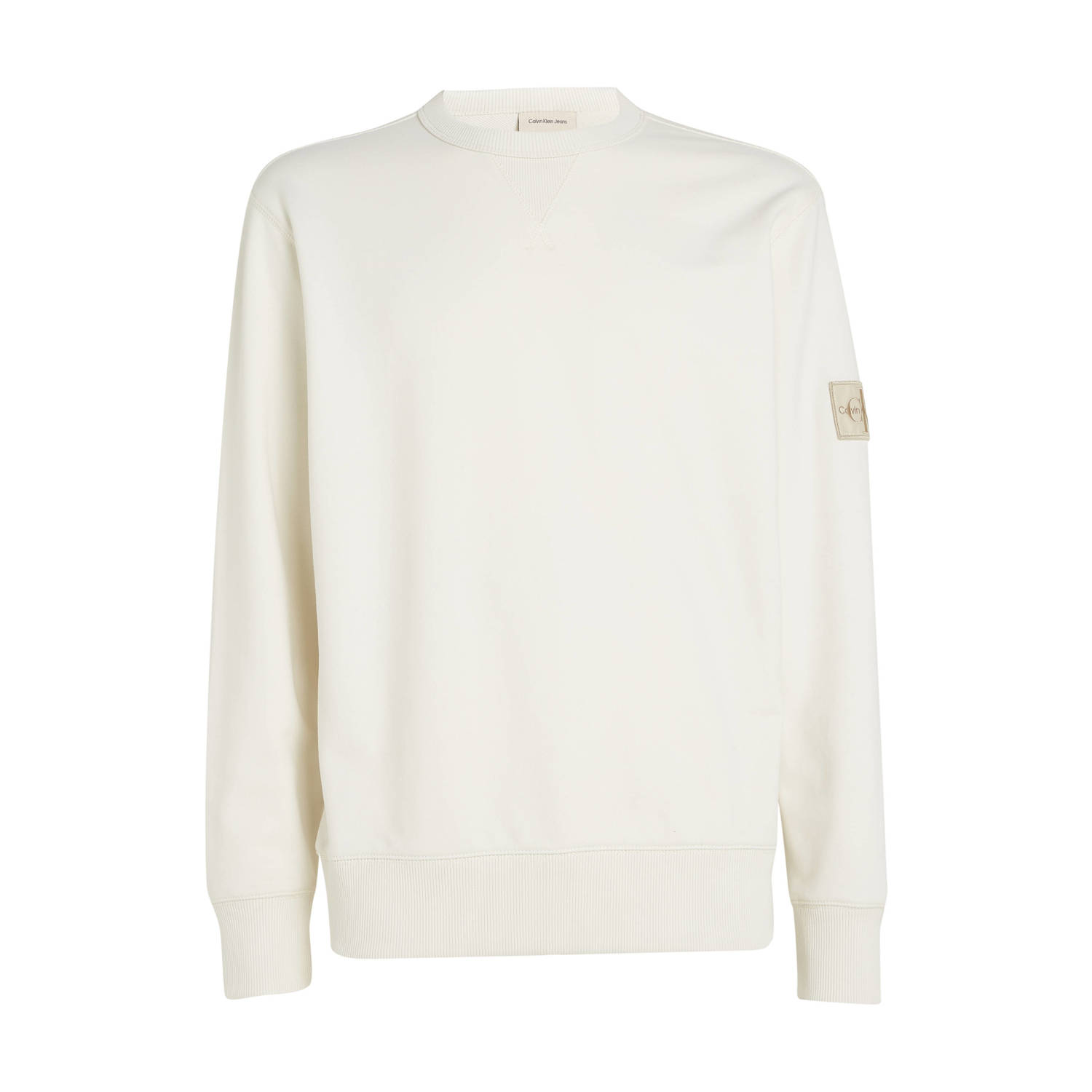 Calvin Klein Monologo Badge Crew Sweater Heren