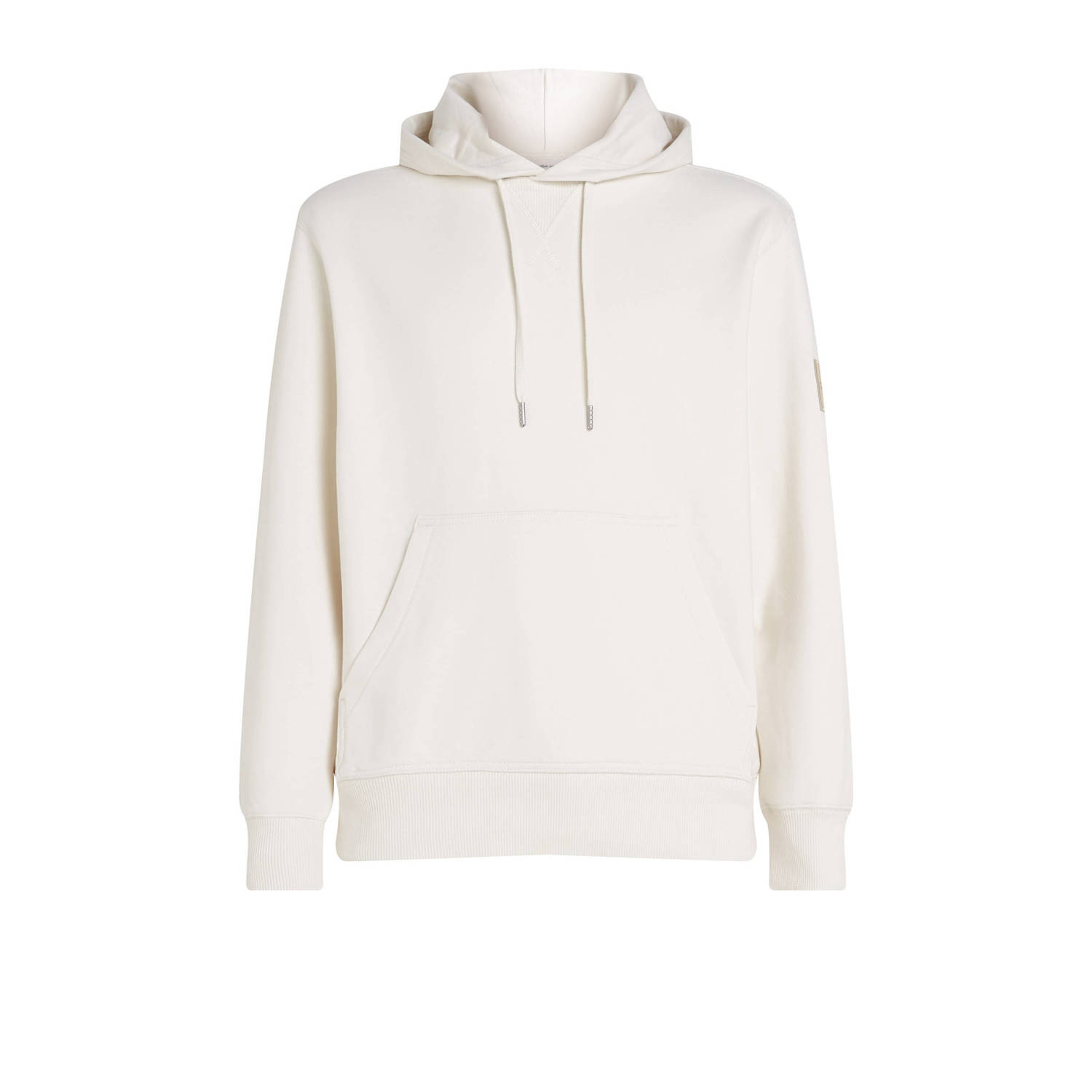 Calvin Klein Hoodie Wit Lange Mouw Katoen Logo White Heren