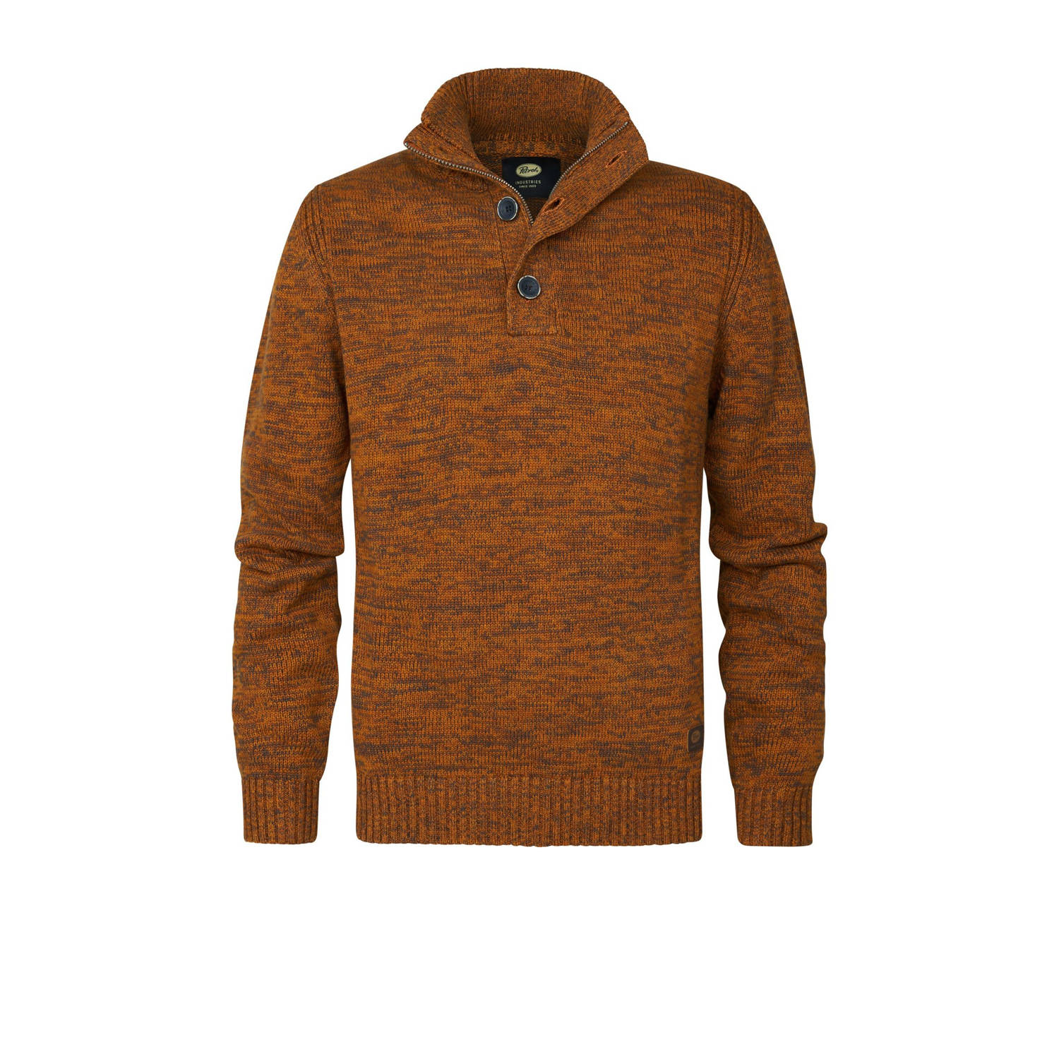 Petrol Industries gebreide trui Dark Caramel