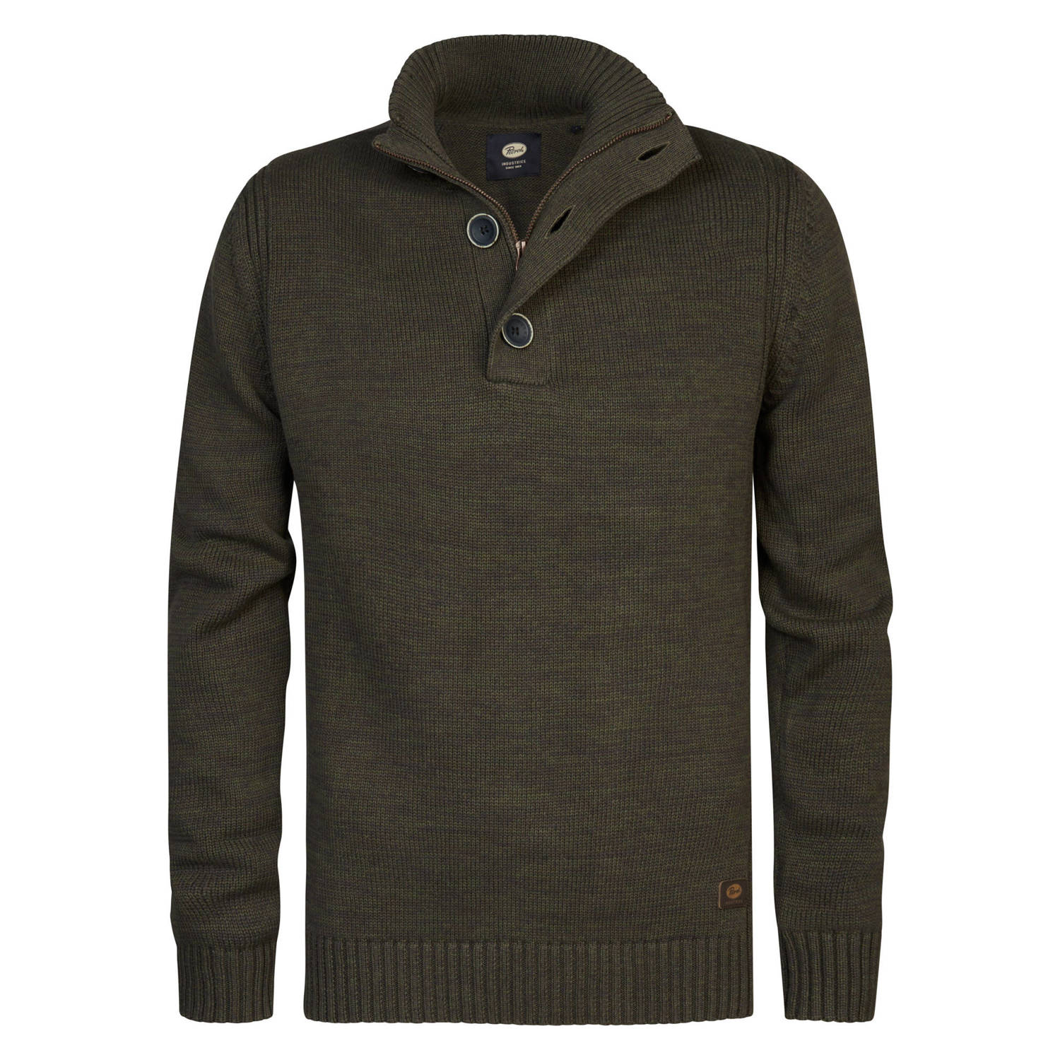 Petrol Industries gebreide trui Army Green