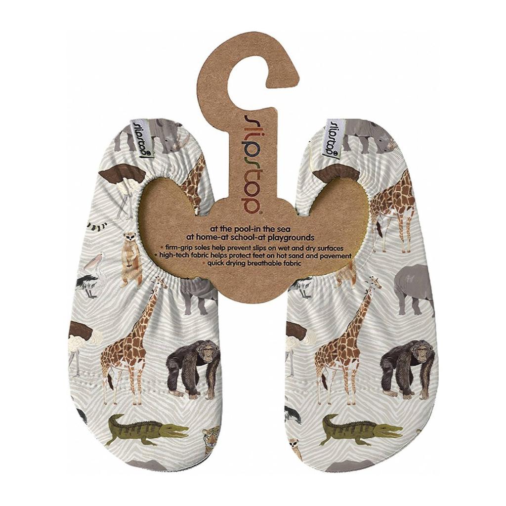 Beige jongens Slipstop waterschoenen van textiel