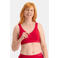 Bamboo Basics seamless voorgevormde bh top Fleur met bamboe rood