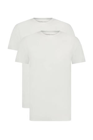 slimfit ondershirt Reno met bamboe (set van 2) wit