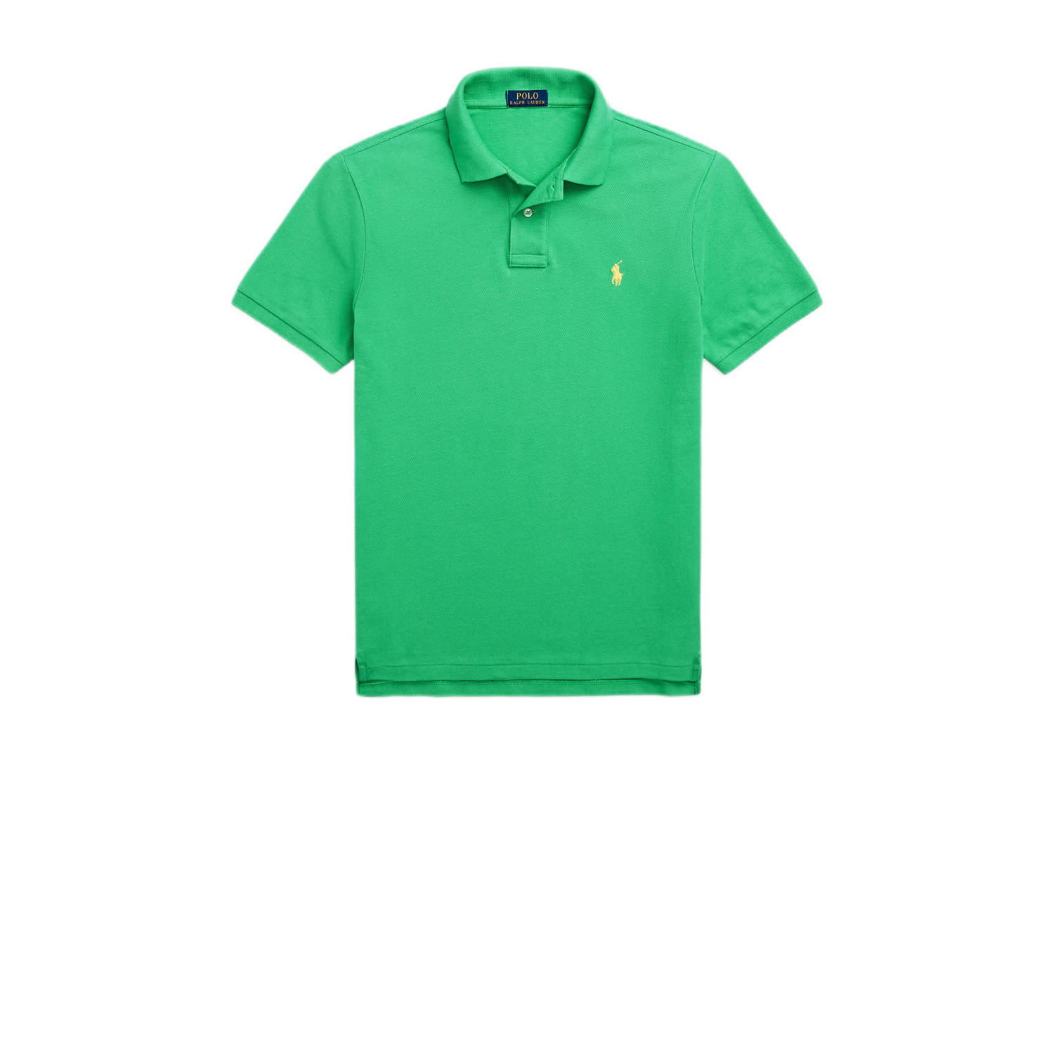 Polo Ralph Lauren Iconische Piqué Custom Slim Fit Polo Green Heren