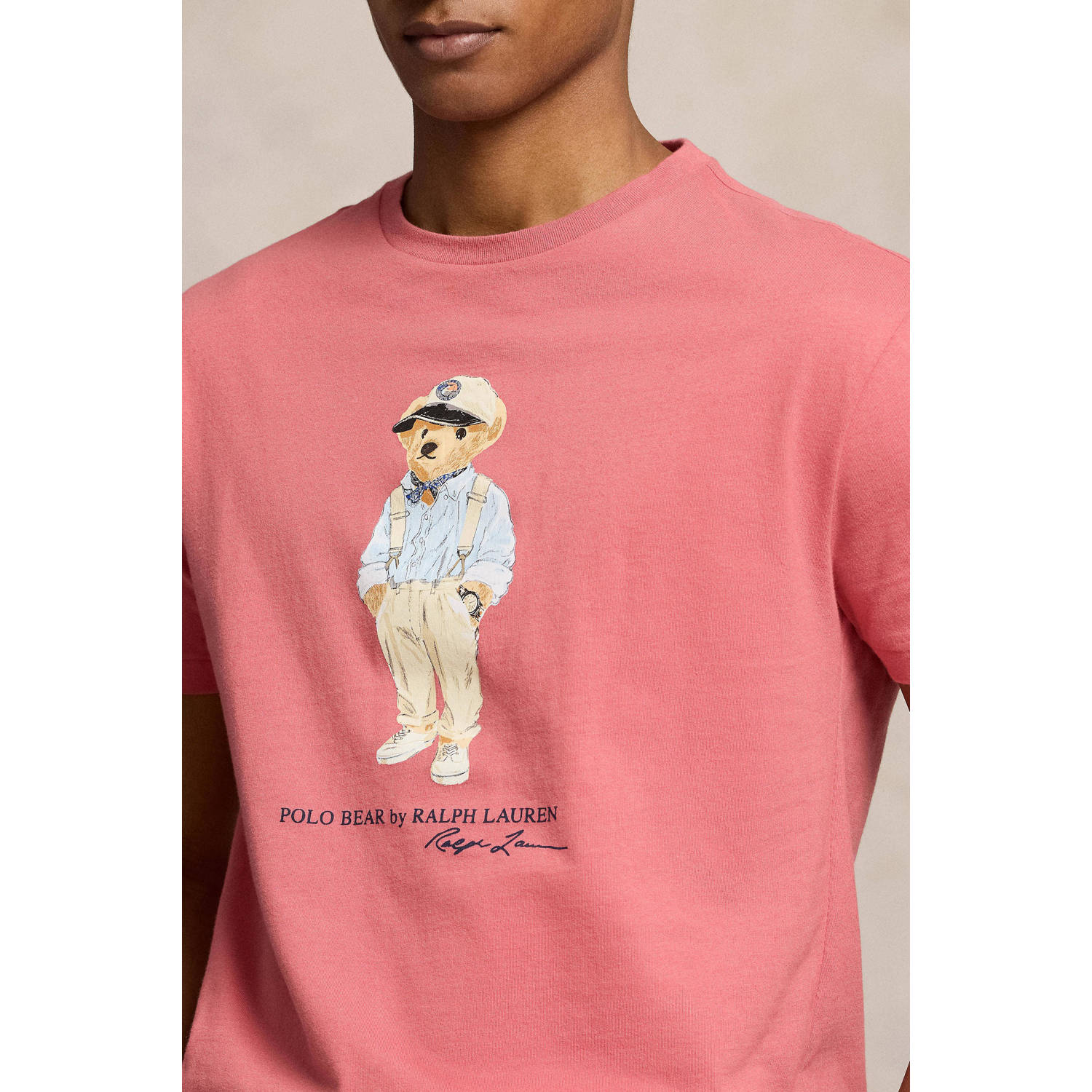 POLO Ralph Lauren slim fit T-shirt met printopdruk