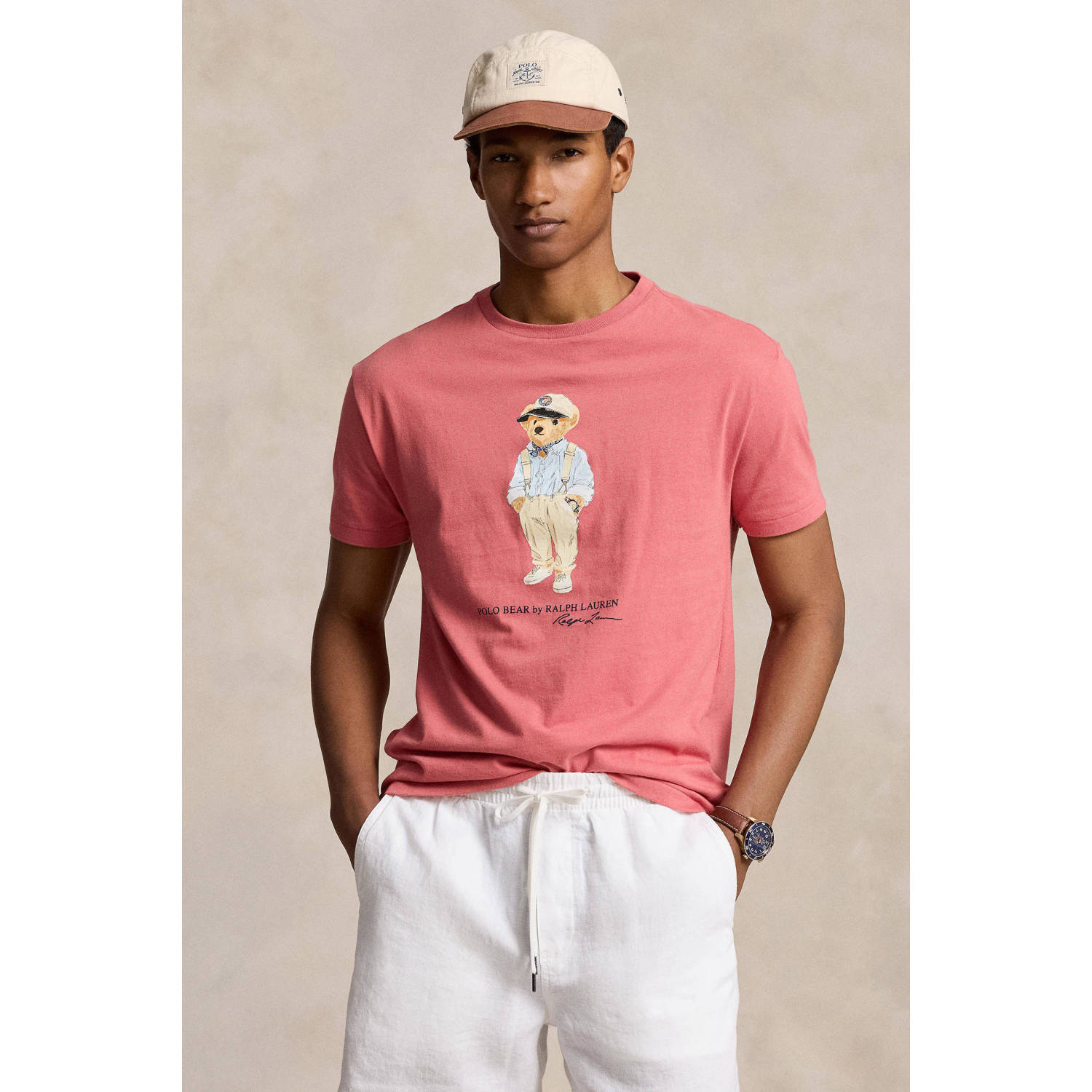POLO Ralph Lauren slim fit T-shirt met printopdruk