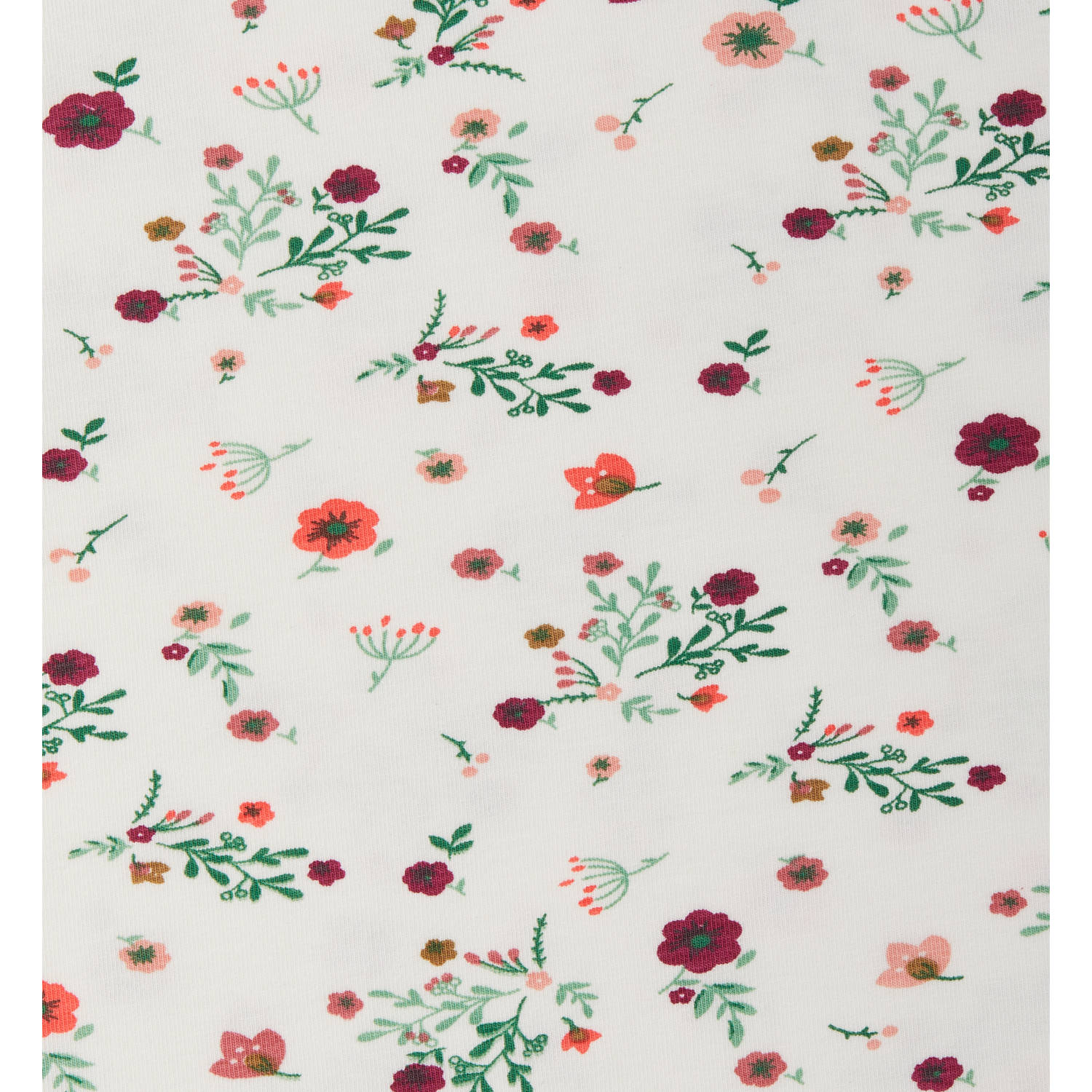 Little Label pyjama wit met bloemenprint