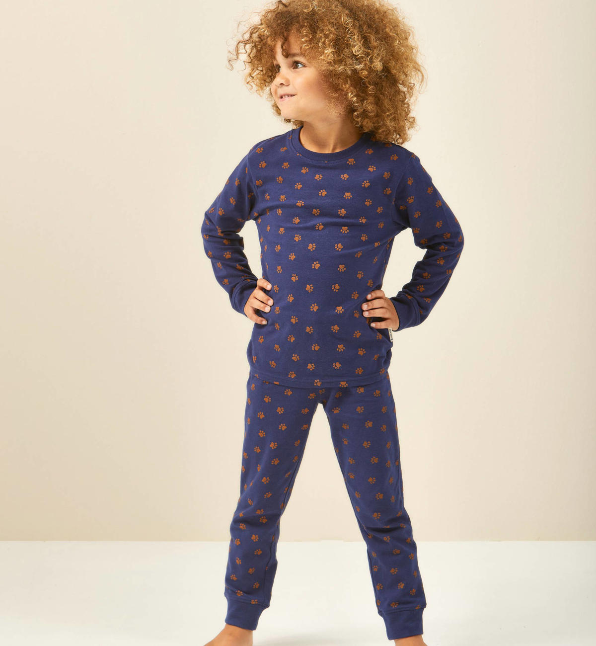 Pyjama Lable Little Label pyjama met all over paw print | wehkamp