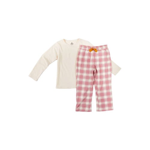 Little Label pyjama met roze geruite broek afbeelding