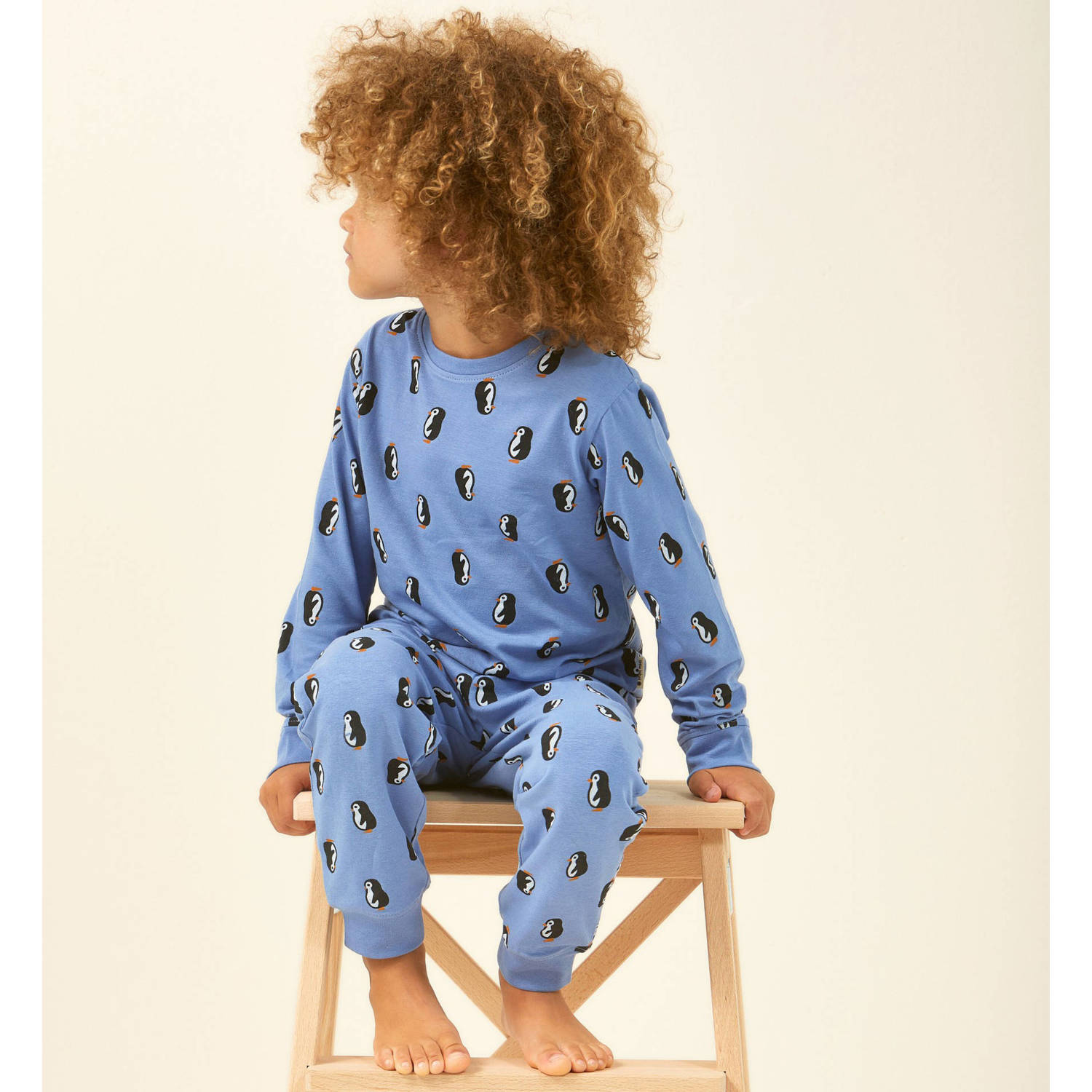 Little Label pyjama met penguin print