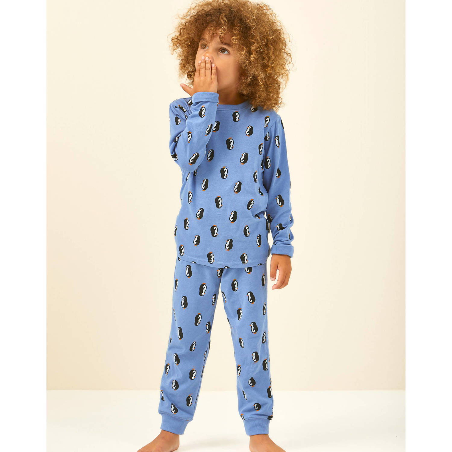 Little Label pyjama met penguin print