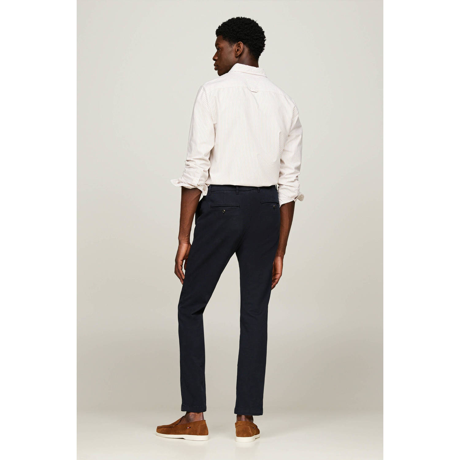 Tommy Hilfiger slim fit chino met logo desert sky