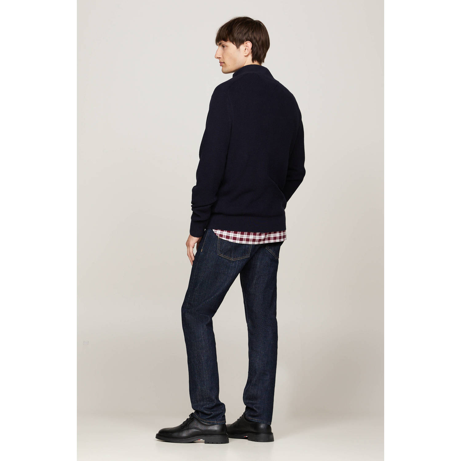 Tommy Hilfiger gebreide trui donkerblauw
