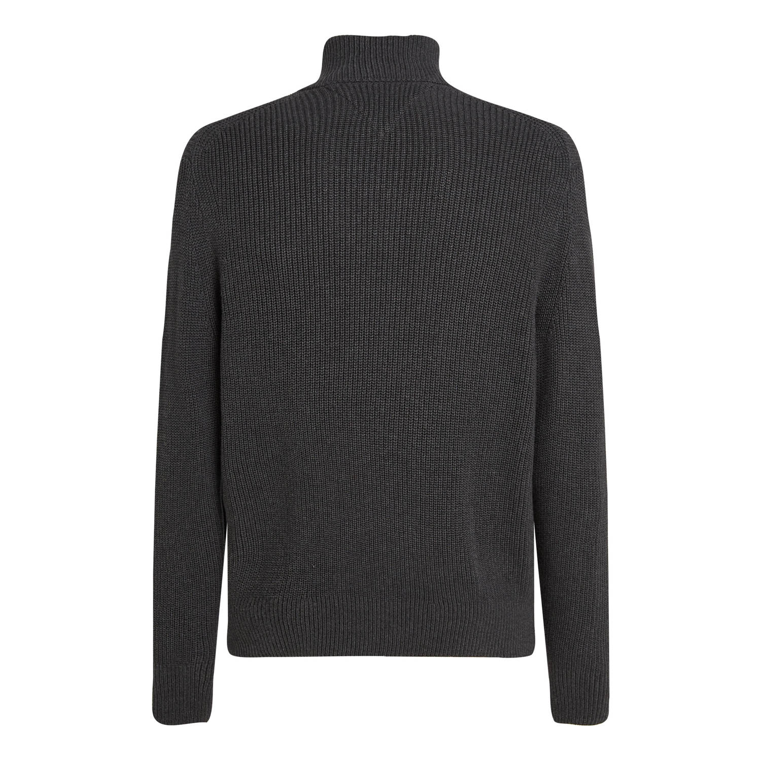 Tommy Hilfiger vest met ingebreid patroon dark grey heather